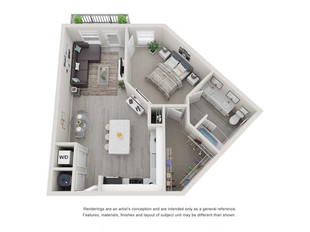 Floor plan layout diagram for A4