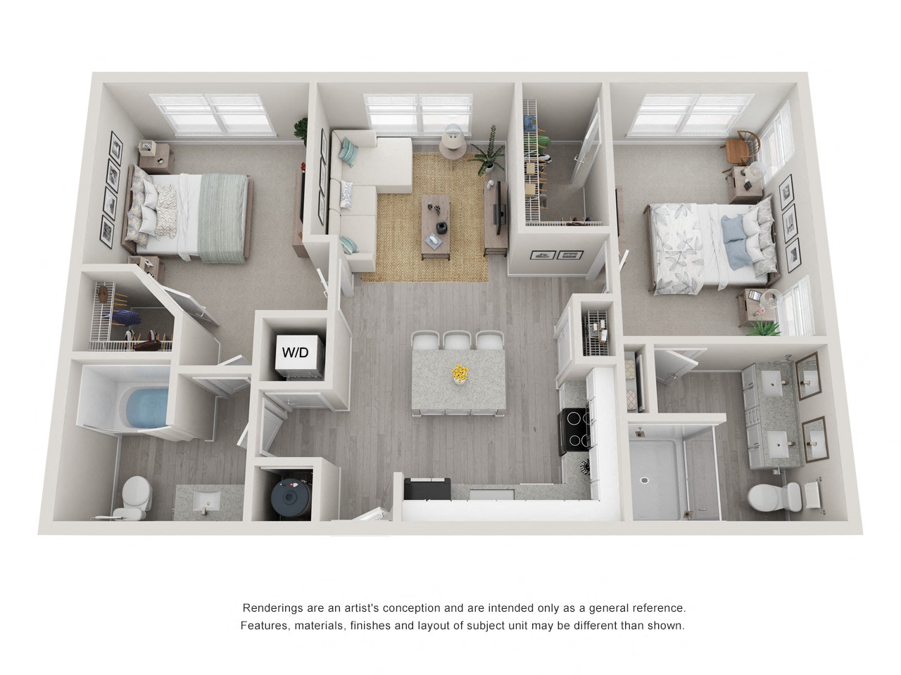 Floor plan layout diagram for B2