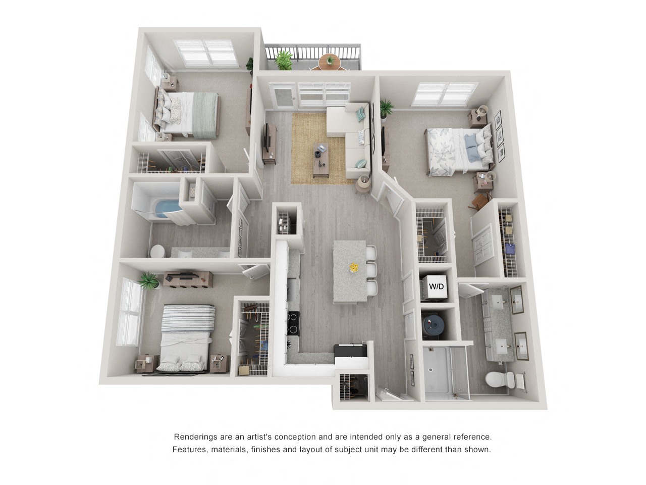 Floor plan layout diagram for C1