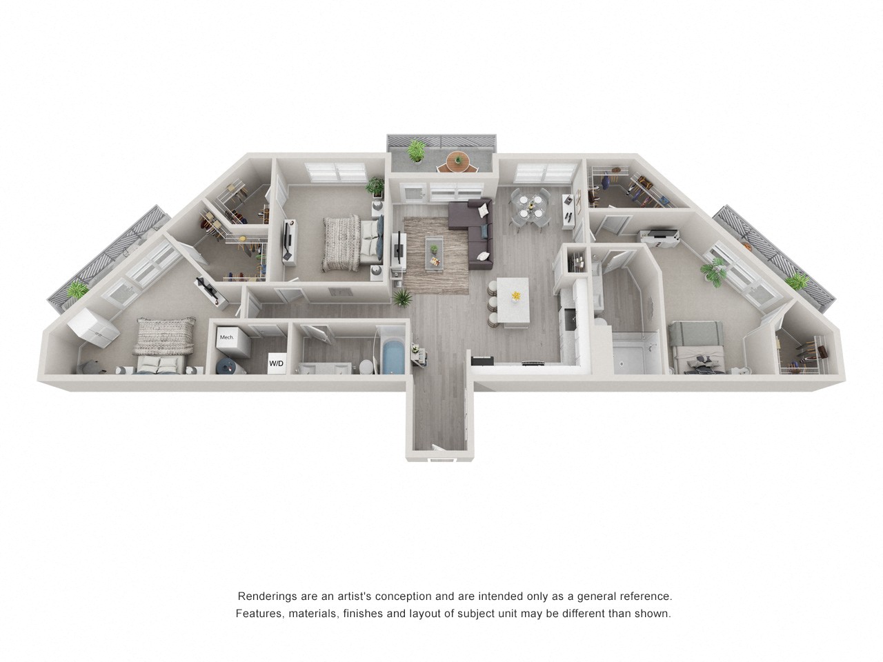 Floor plan layout diagram for C2