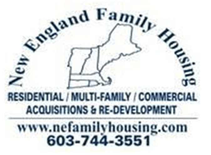 a picture of a house with a sign that says new england family house