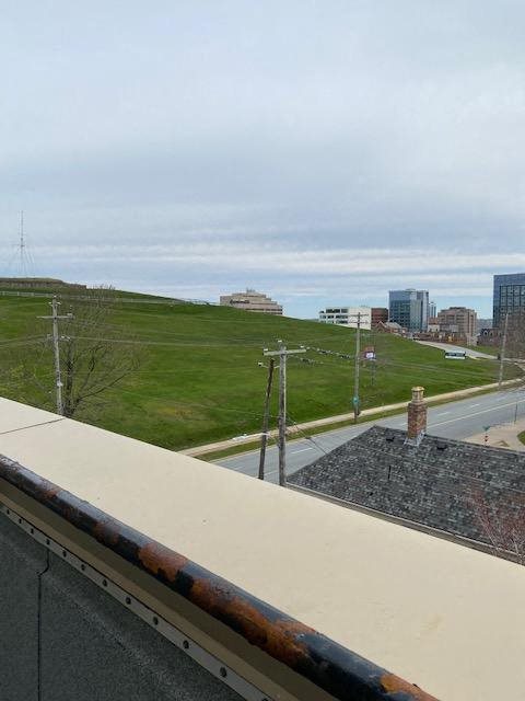 view from the balcony