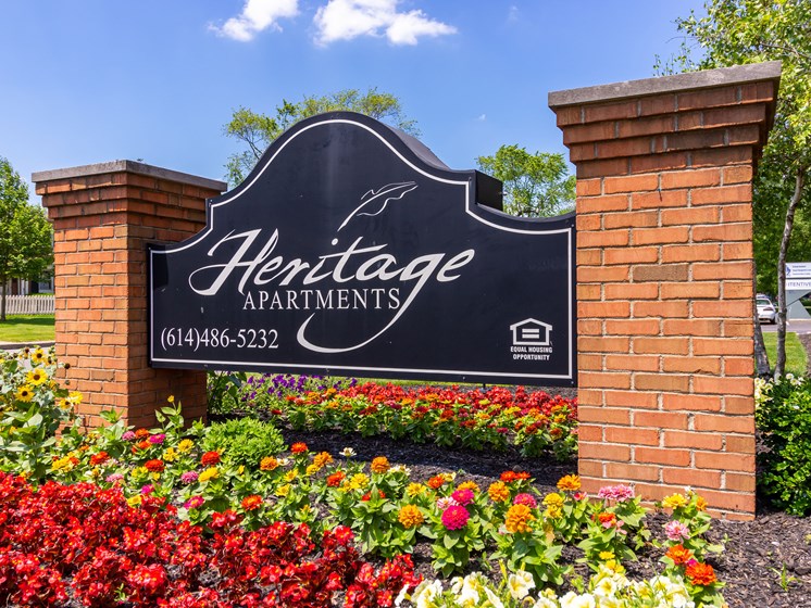 Property Signage  at Heritage Apartments, Columbus, OH, 43212