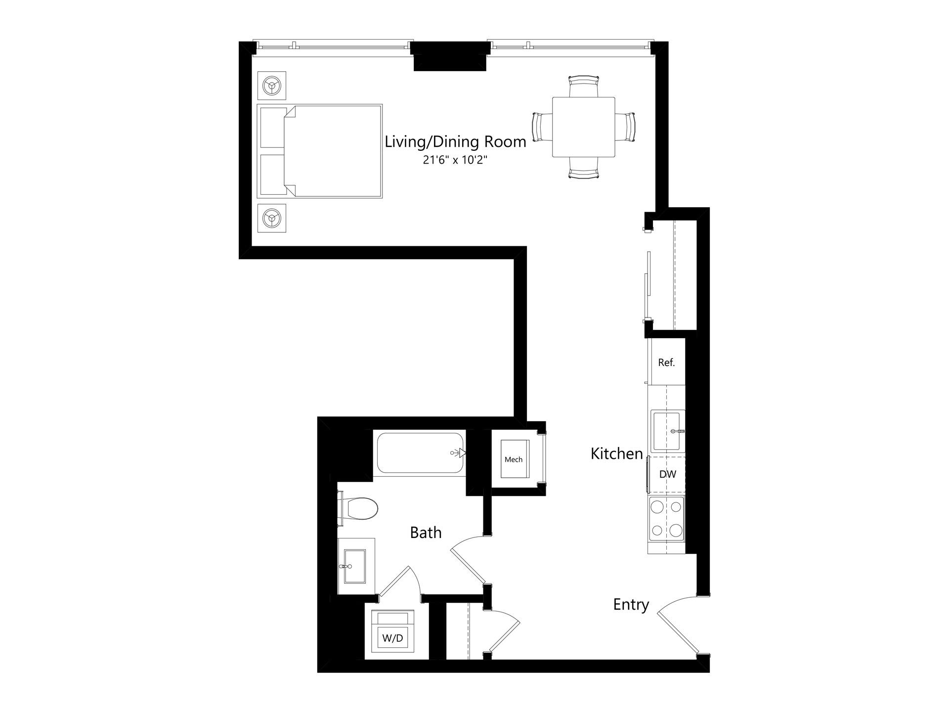 Floor plan layout diagram for S7
