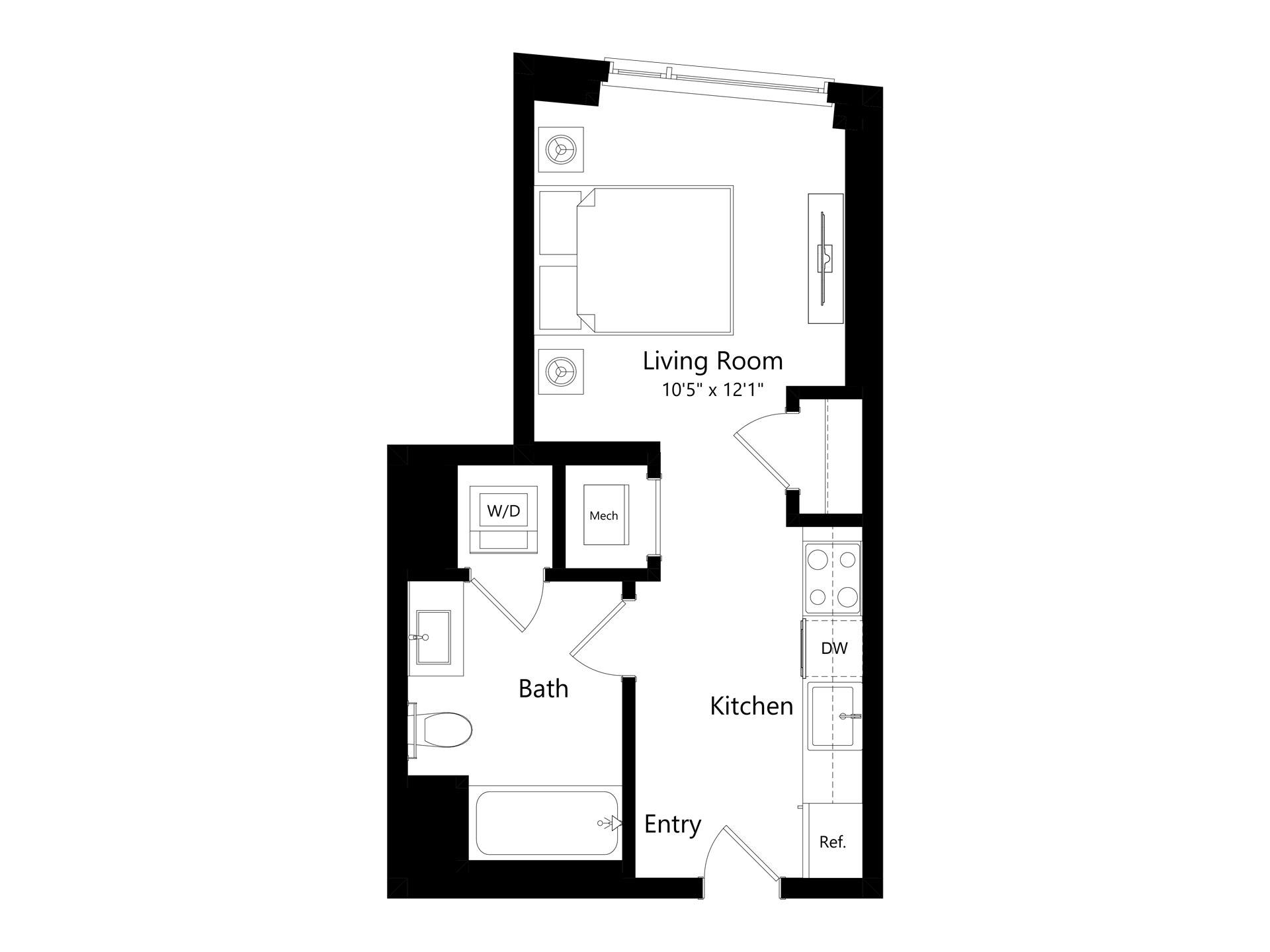 Floor plan layout diagram for S1