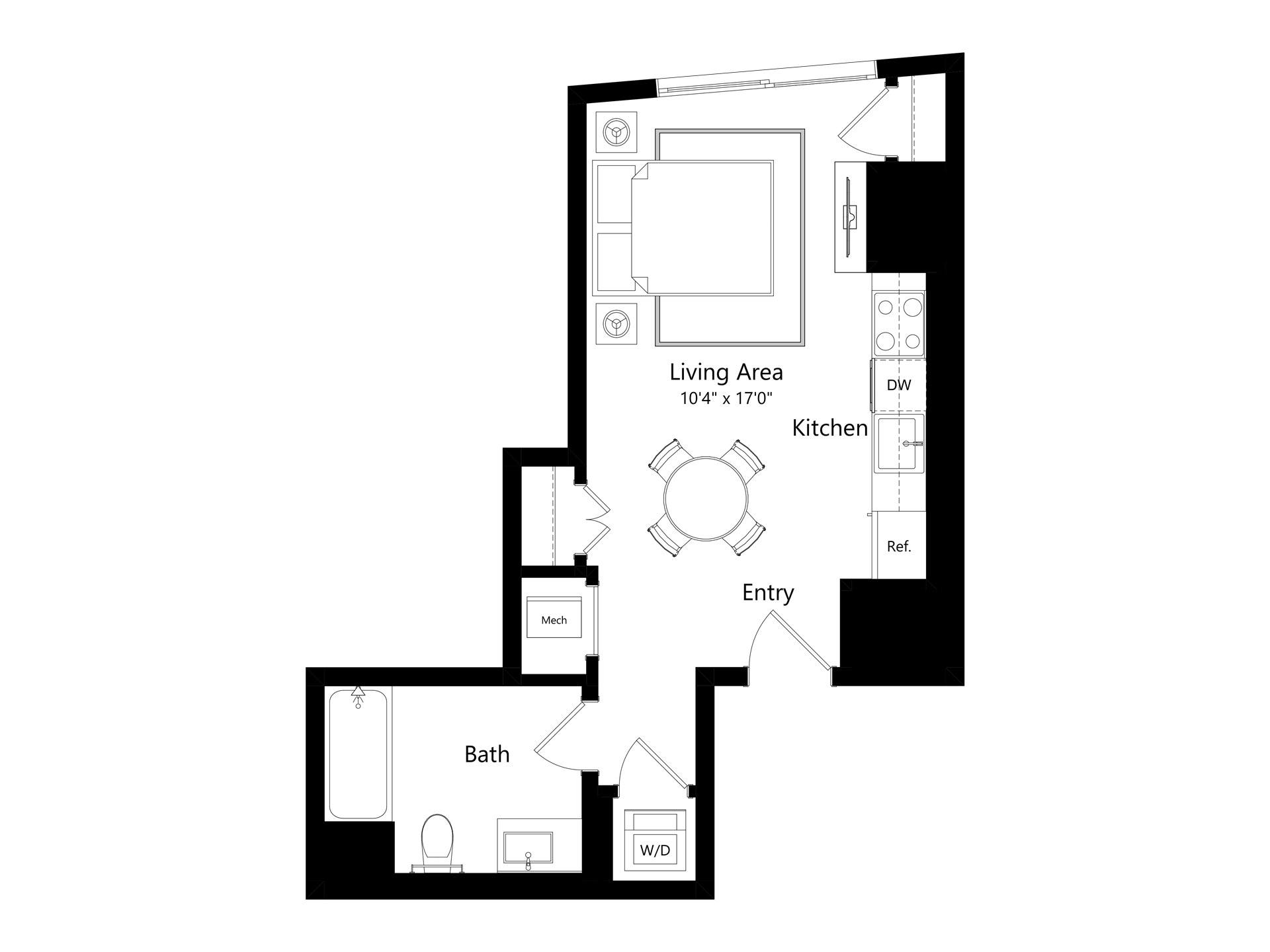 Floor plan layout diagram for S3