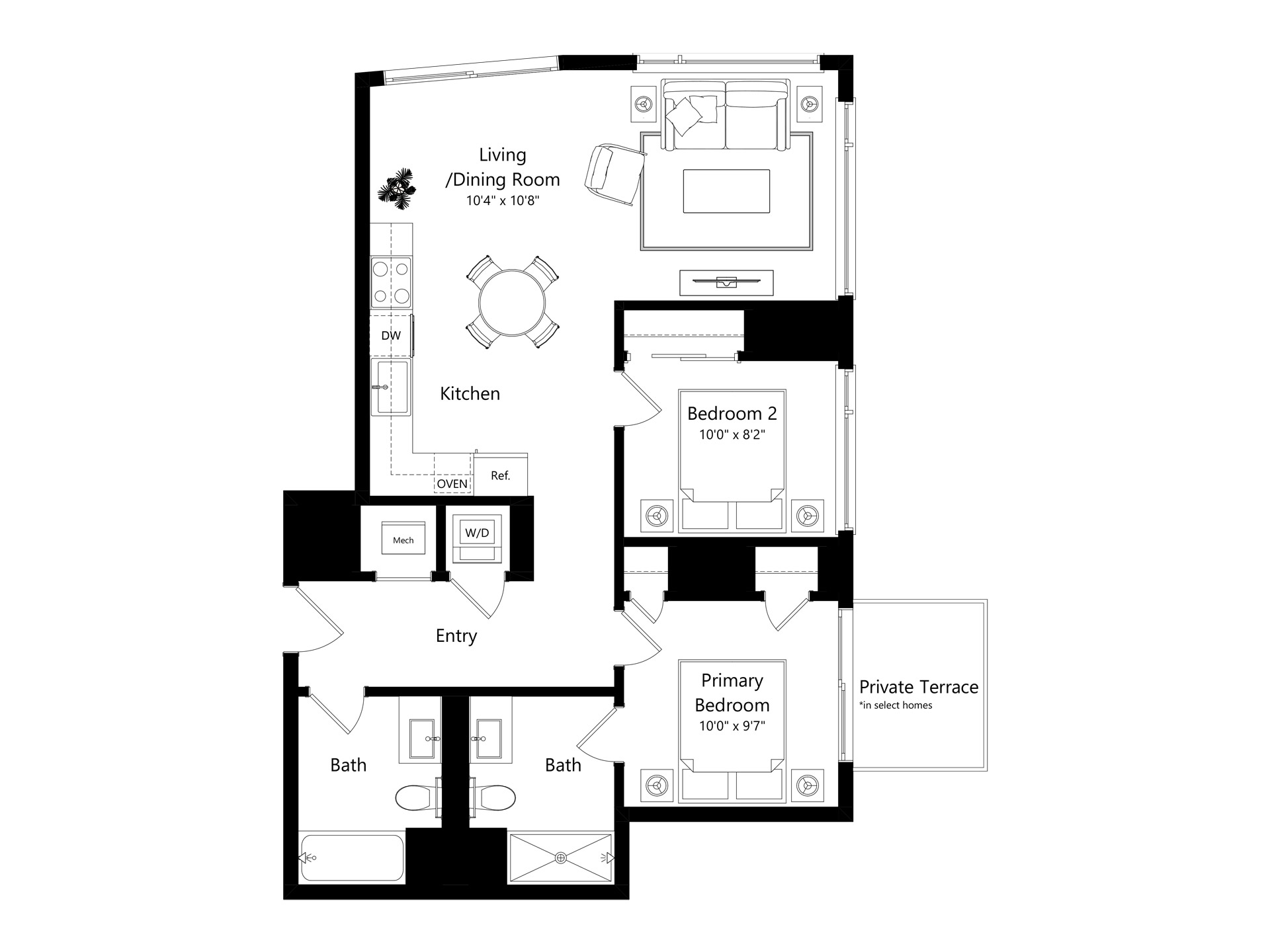 Floor plan layout diagram for B12