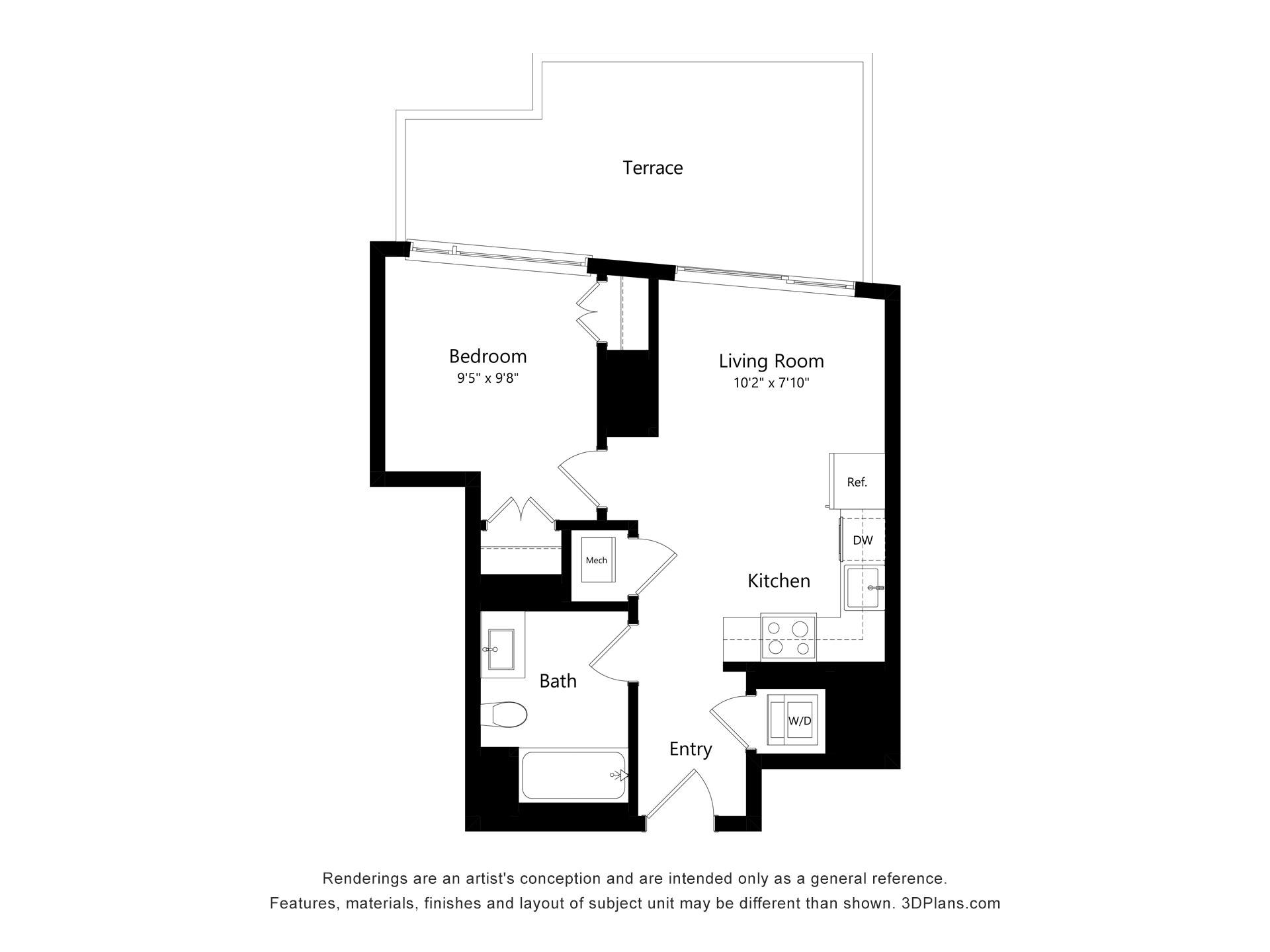 Floor plan layout diagram for A5