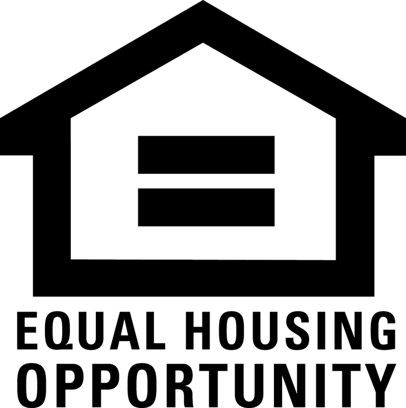 an equal housing opportunity symbol on the side of a house