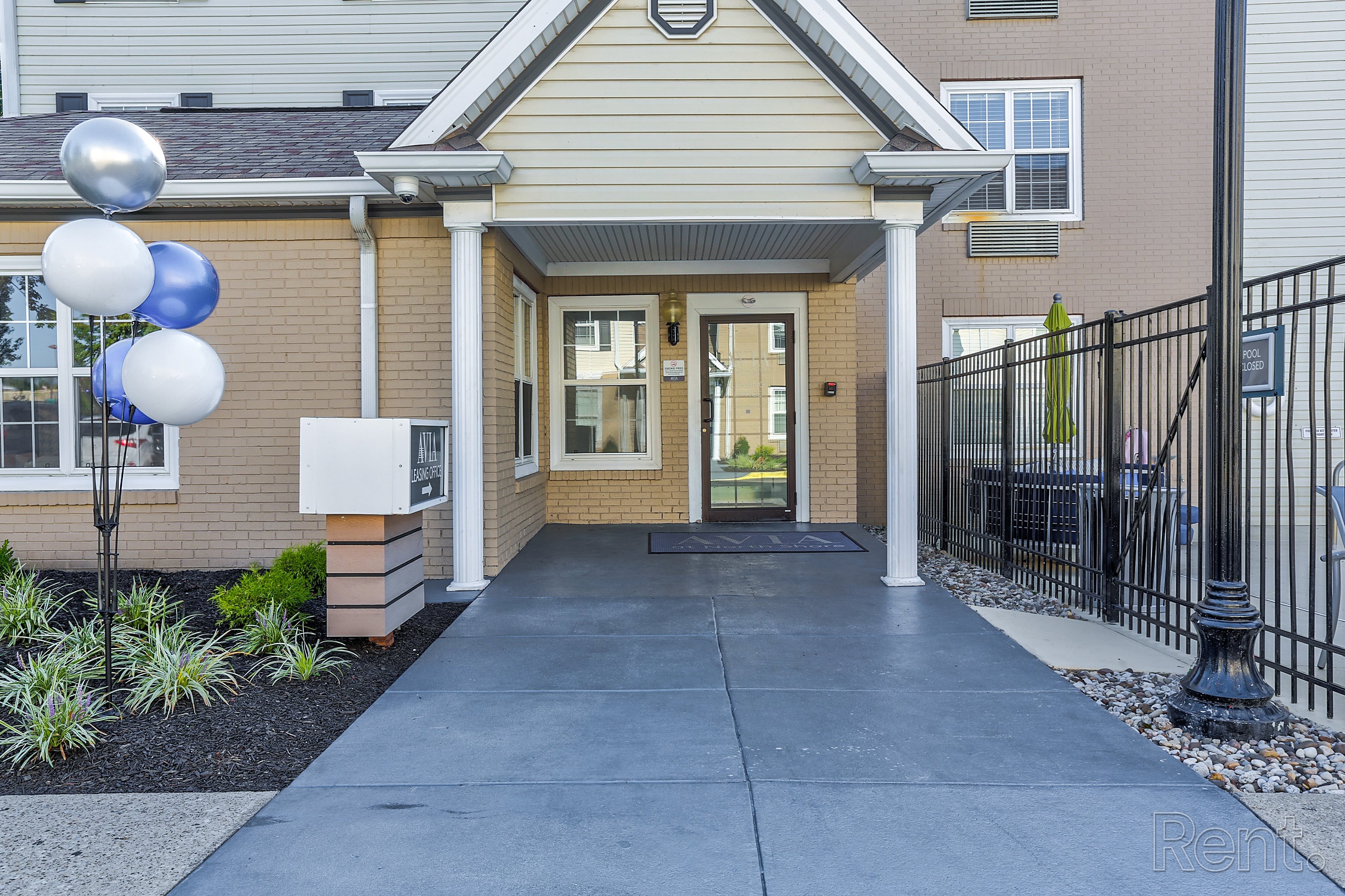Building Entrance at AVIA North Shore Apartments, Jeffersonville, Indiana