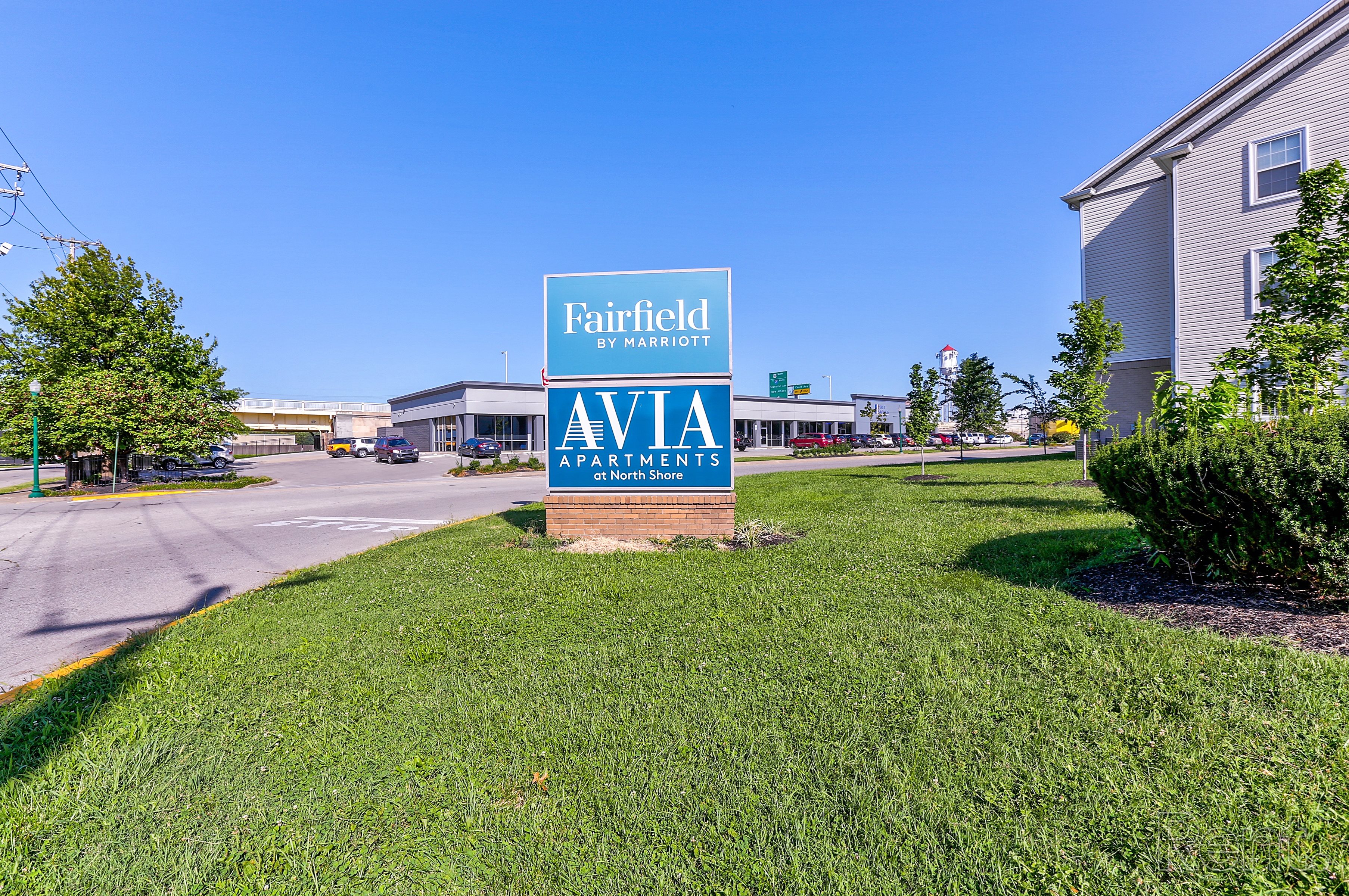 Sign for Property at AVIA North Shore Apartments, Indiana