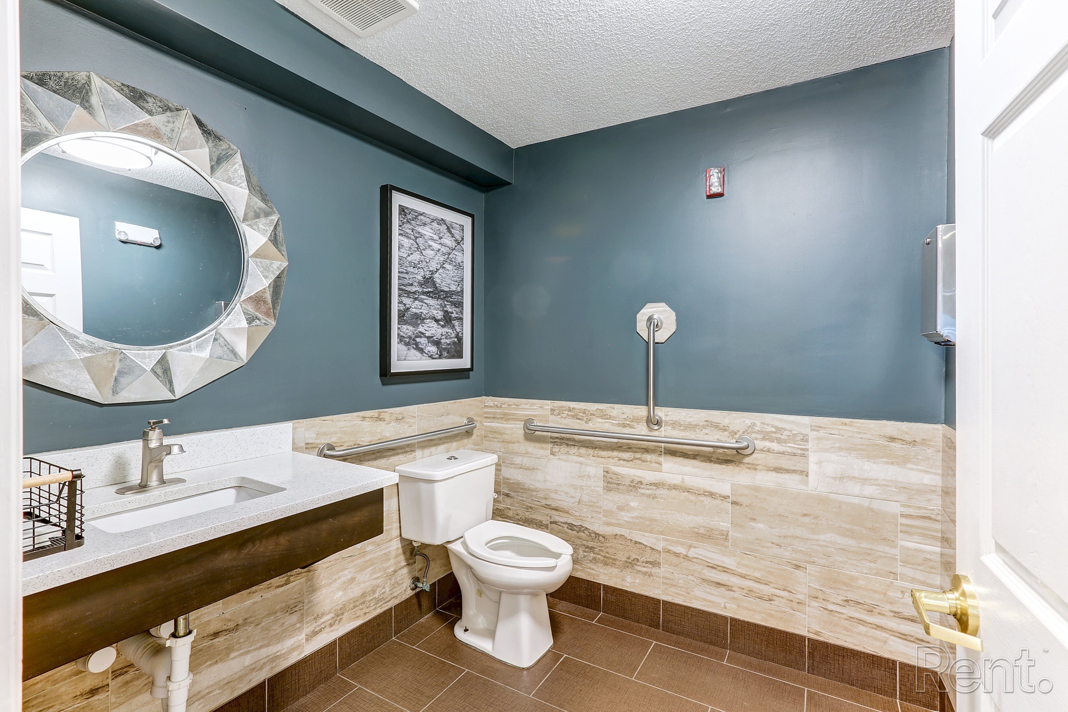 Bathroom at AVIA North Shore Apartments, Jeffersonville