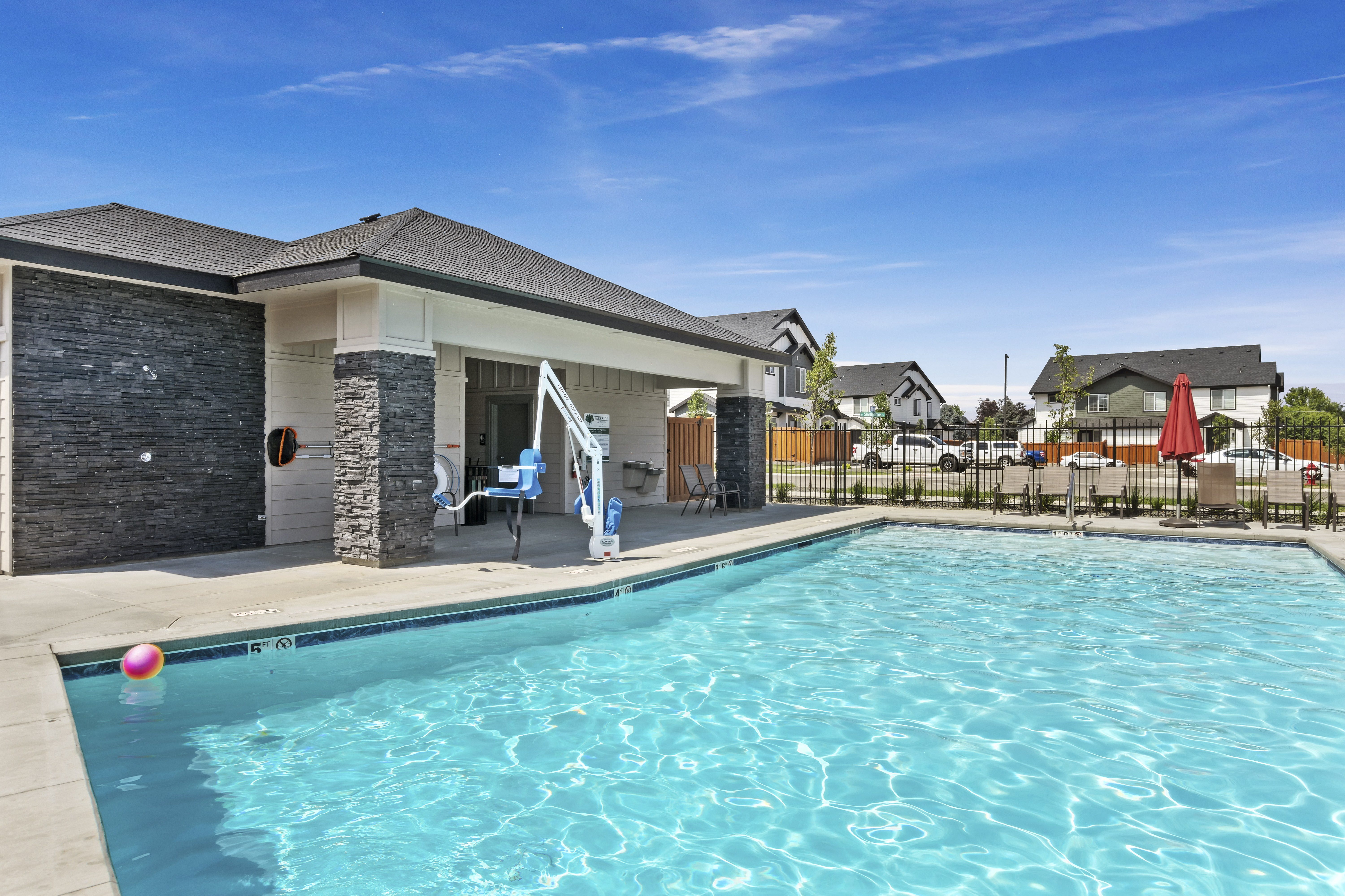 Sparkling Pool at Alante Homes at Lake Hazel, Idaho, 83709