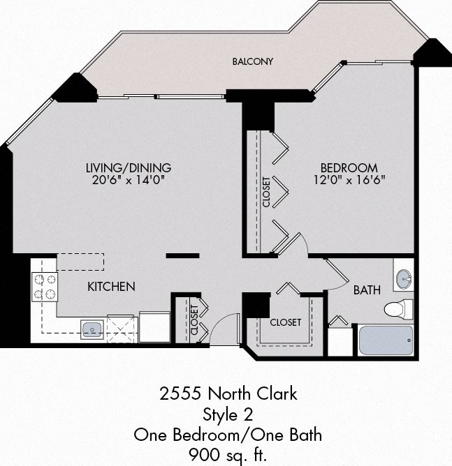1 Bedroom/ 1 Bath / Tier 2
