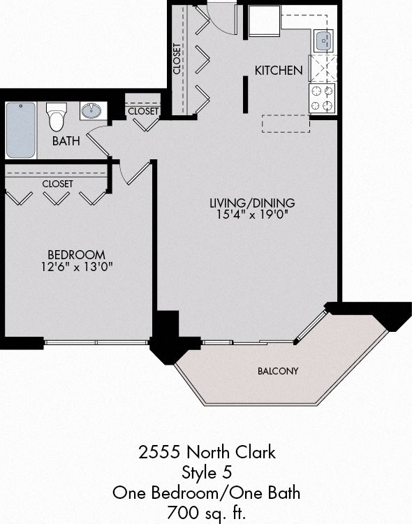 1 Bed / 1 Bath / Tier 5 1 Bed / 1 Bath / Tier 5