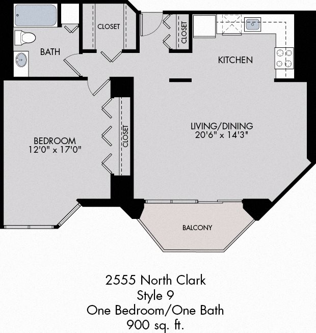 1 Bed / 1 Bath / Tier 9 1 Bed / 1 Bath / Tier 9