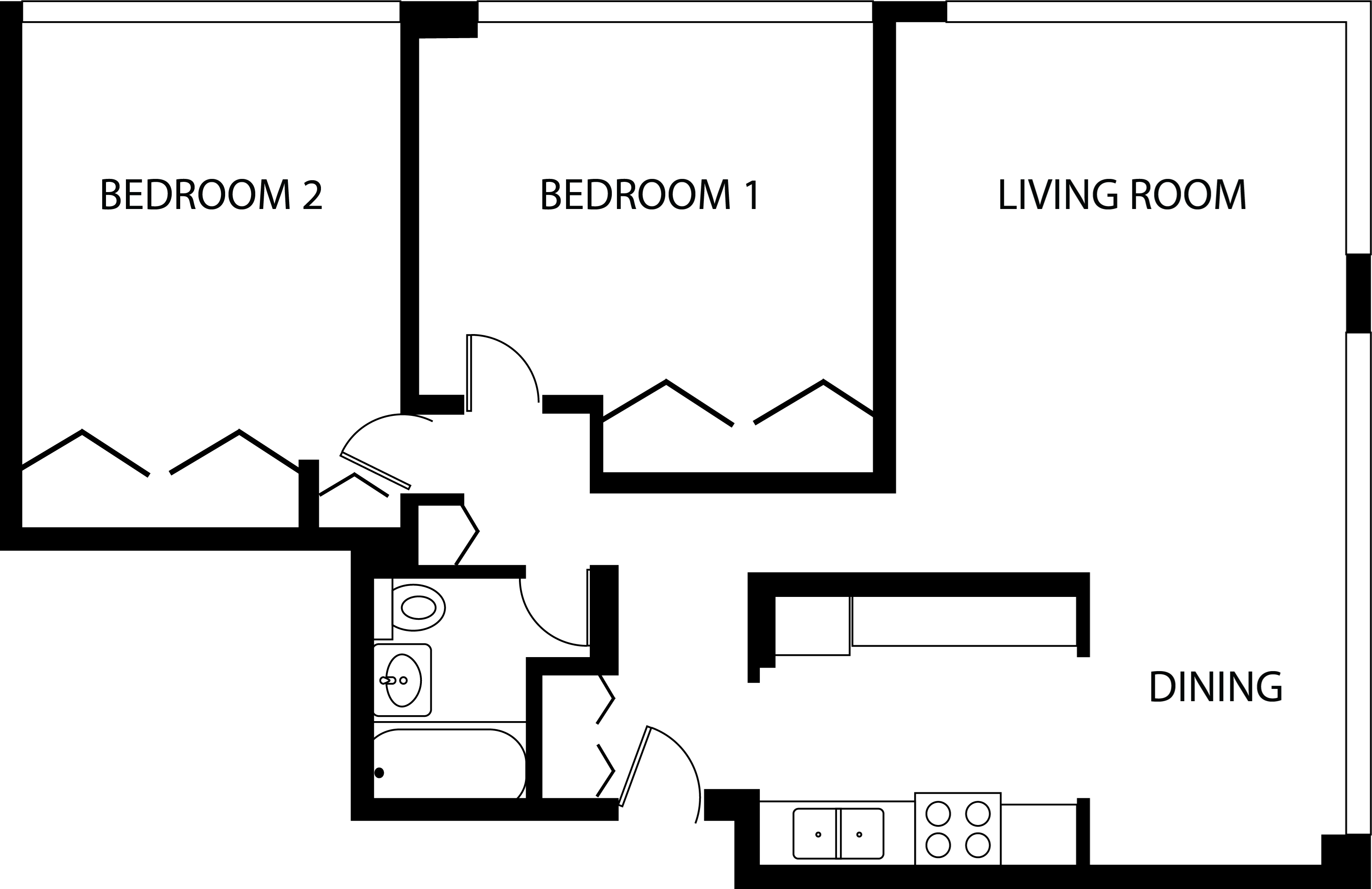 Two-Bedroom Two-Bedroom