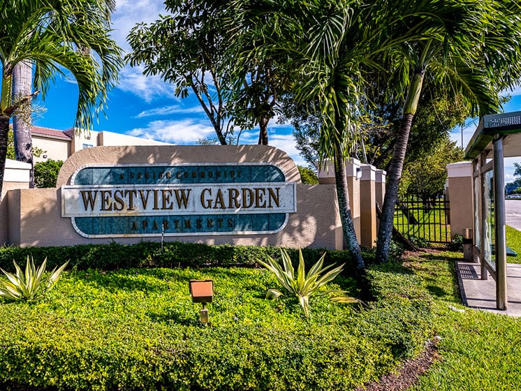 Westview Gardens Monument Signage