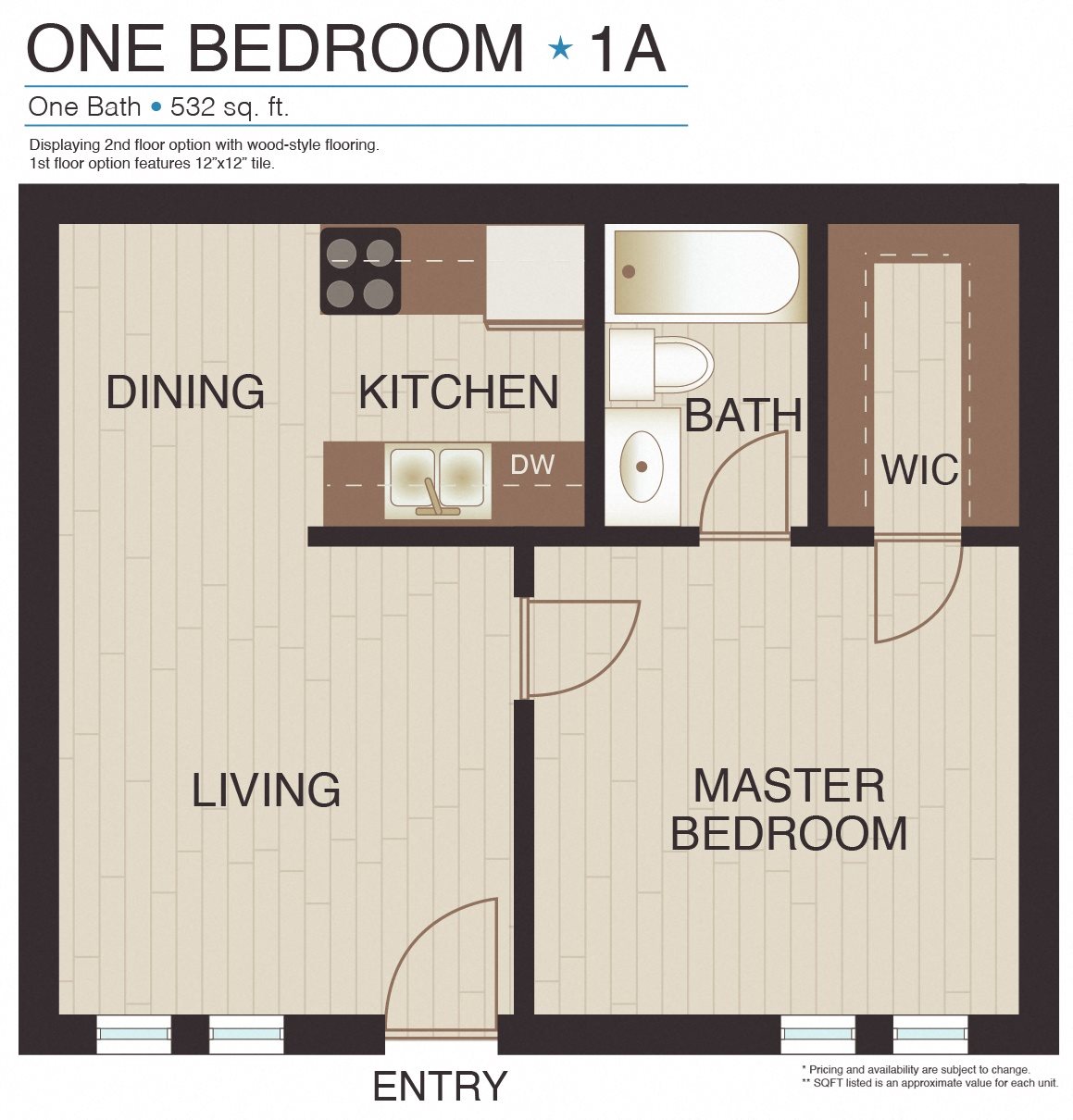 Paddock on Park Row Plan 1A