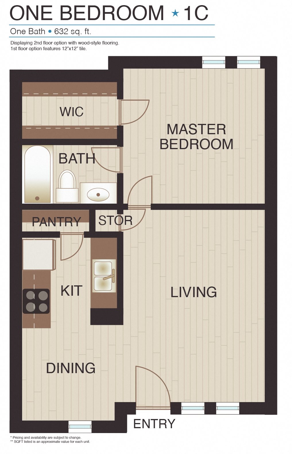 Paddock on Park Row Plan 1C
