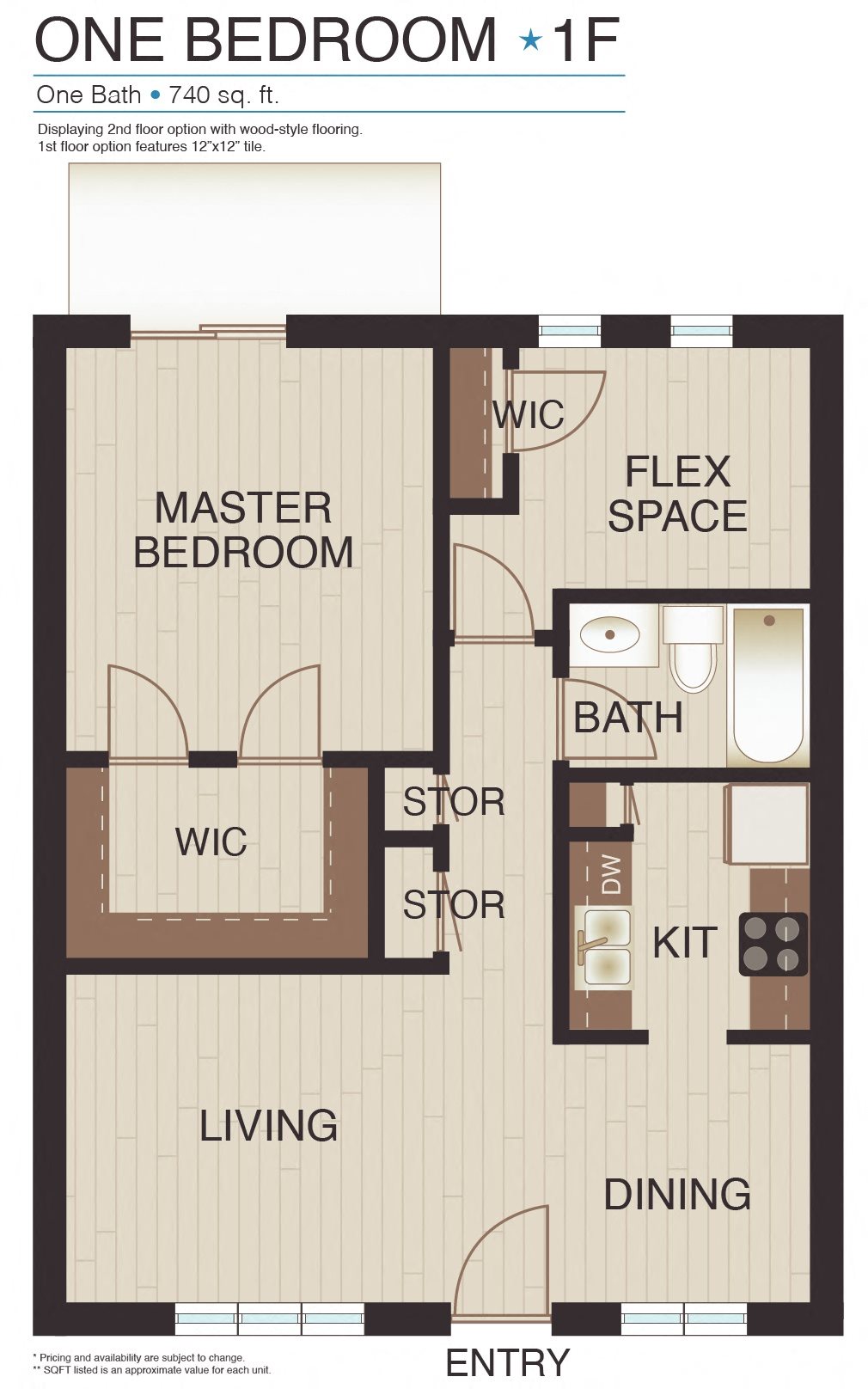 Paddock on Park Row Plan 1F