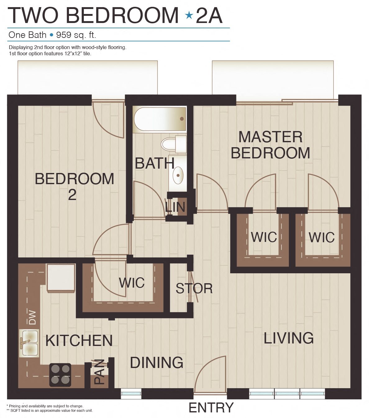 Paddock on Park Row Plan 2A