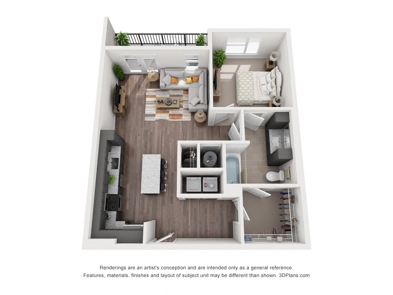 Floor plan layout diagram for 1H