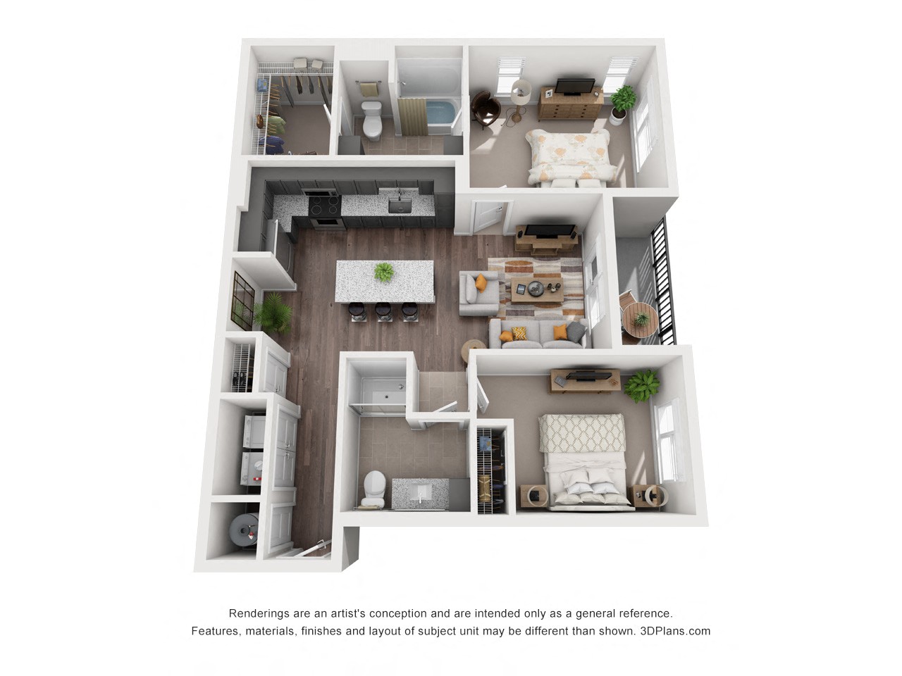 Floor plan layout diagram for 2A
