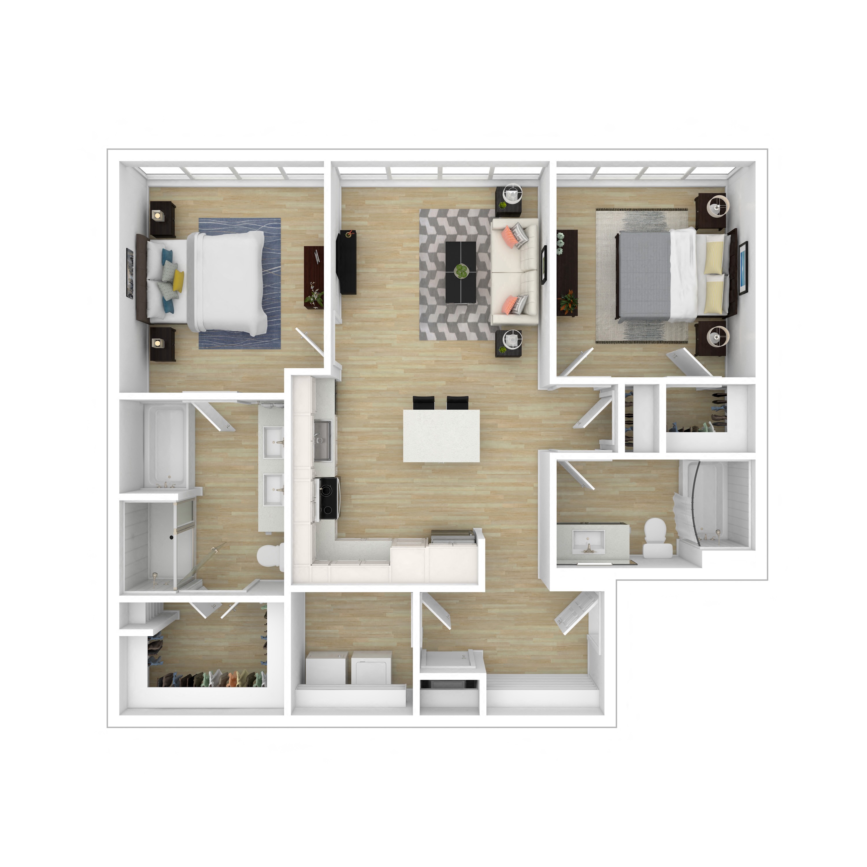 Floor plan layout diagram for 2A - AMFI 80% - INCOME RESTRICTIONS APPLY