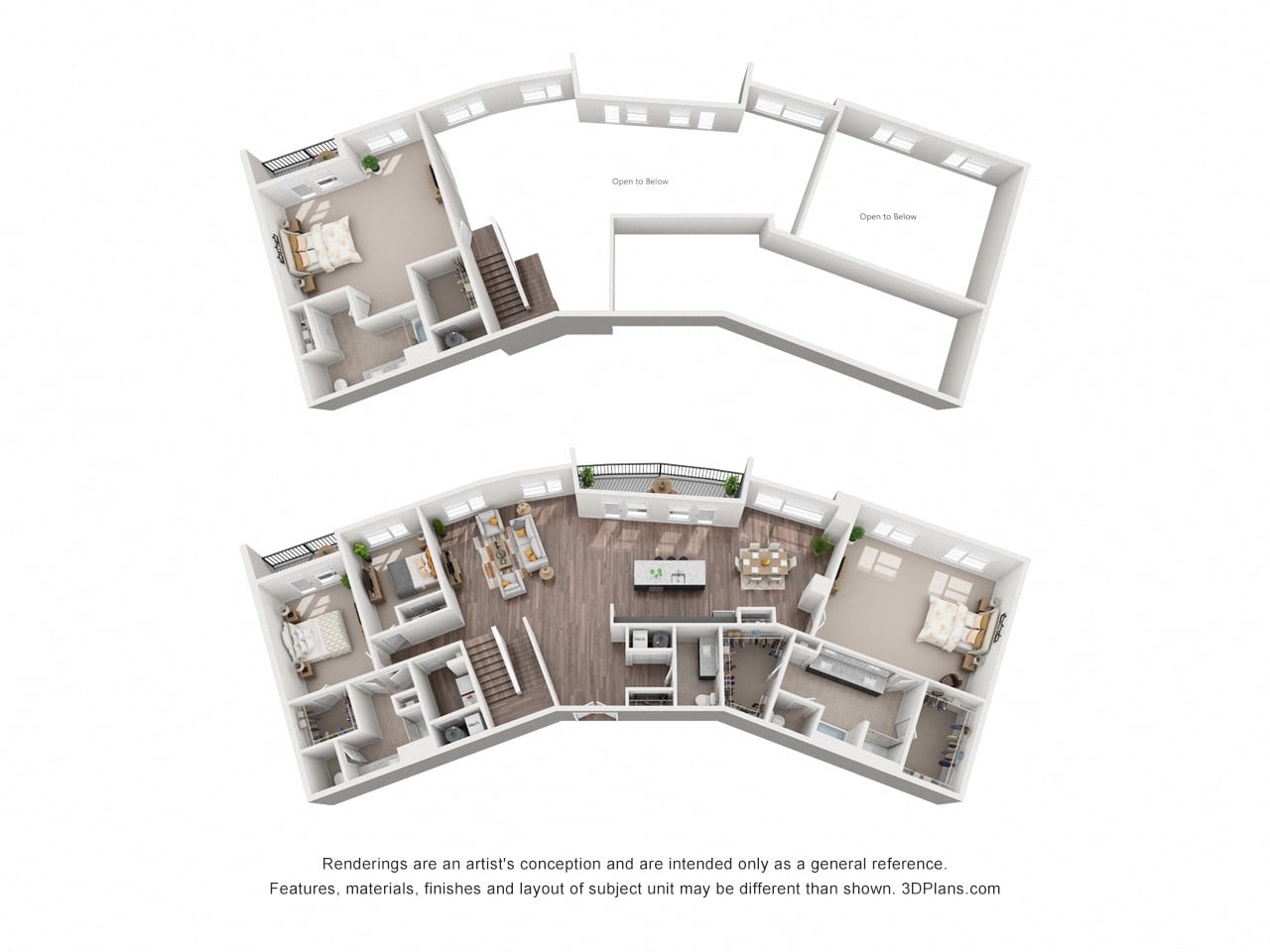 Floor plan layout diagram for 4A