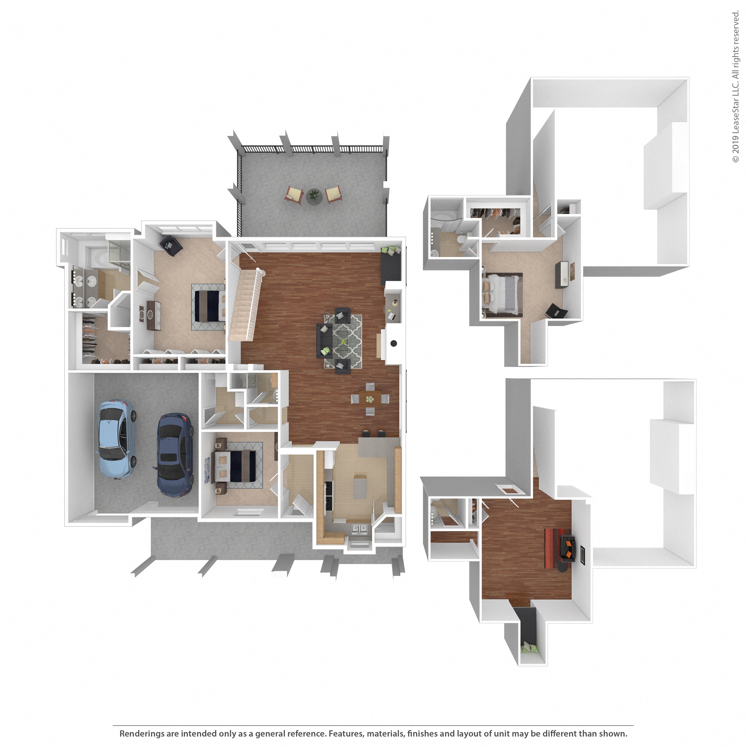 Floor plan layout diagram for 4B