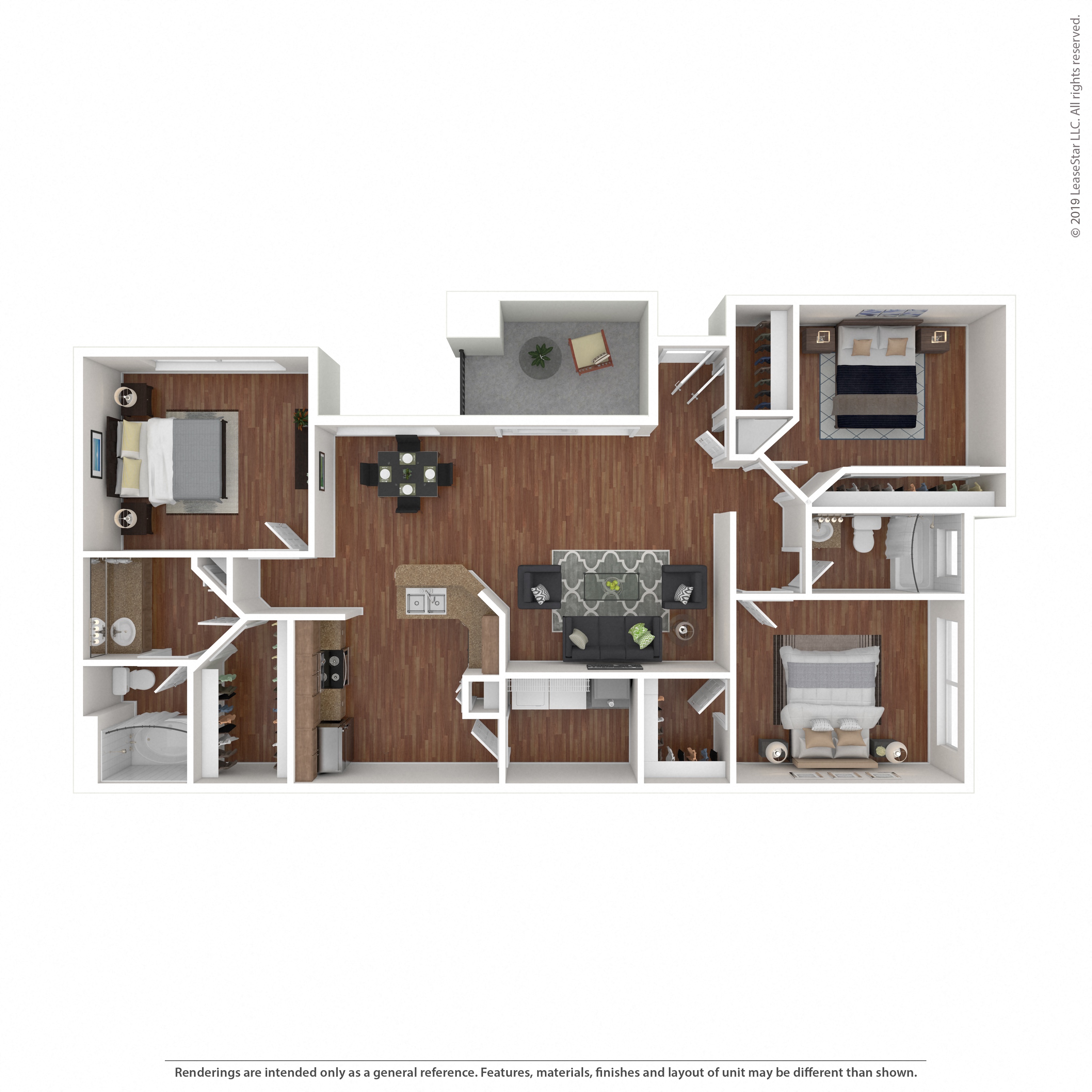 Floor plan layout diagram for 3A-R3