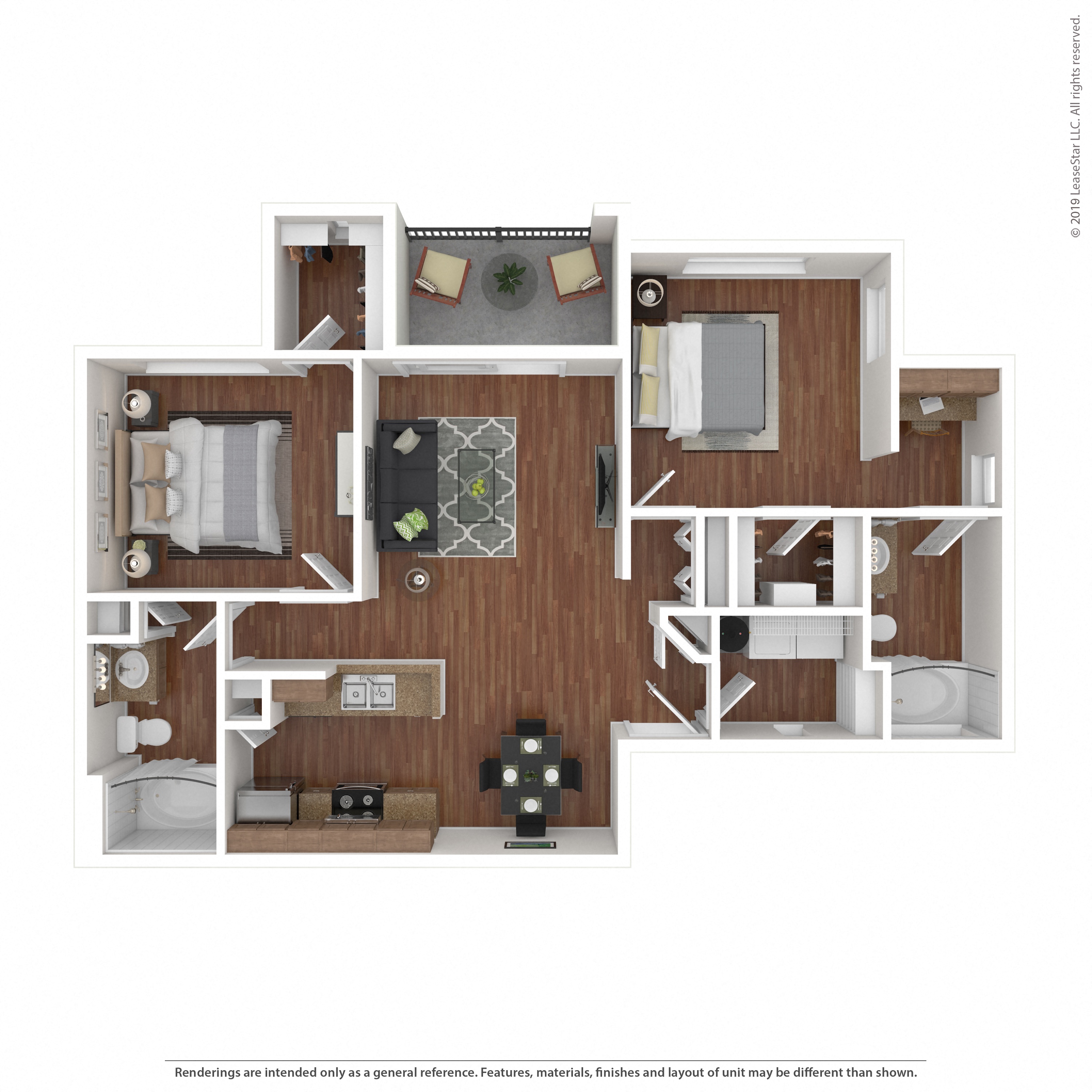 Floor plan layout diagram for 2A-R2