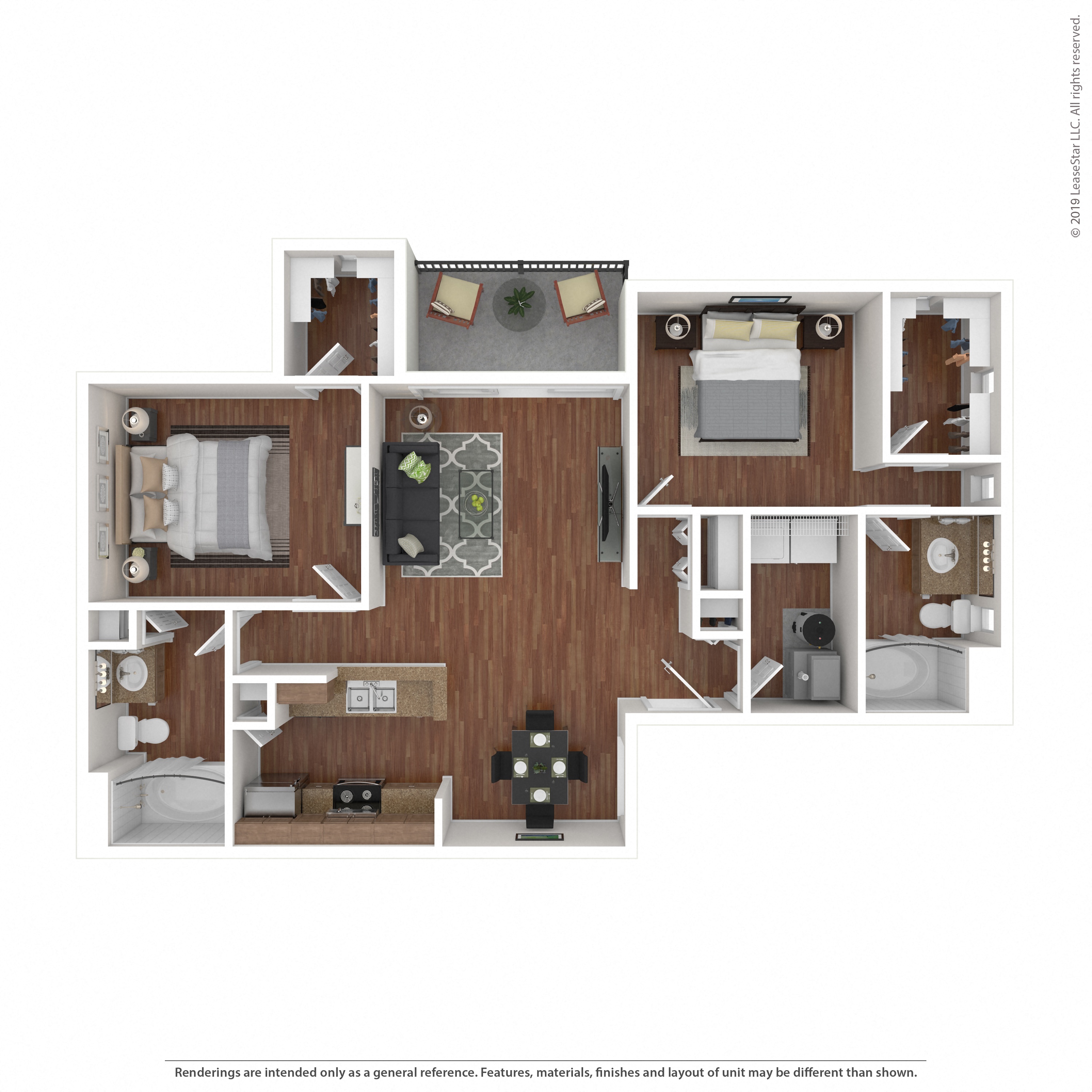 Floor plan layout diagram for 2B-R2