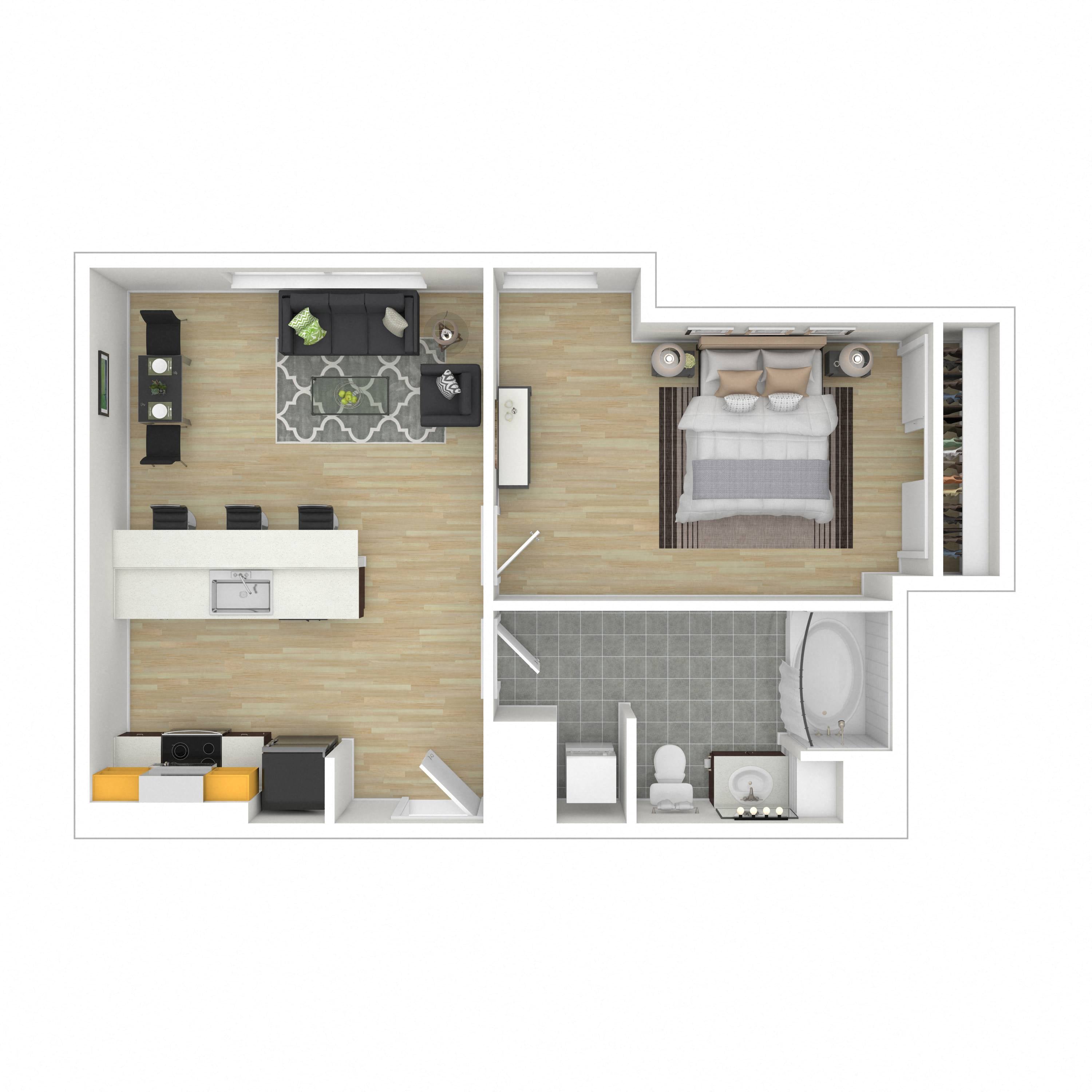 Floor plan layout diagram for 1C-MFTE