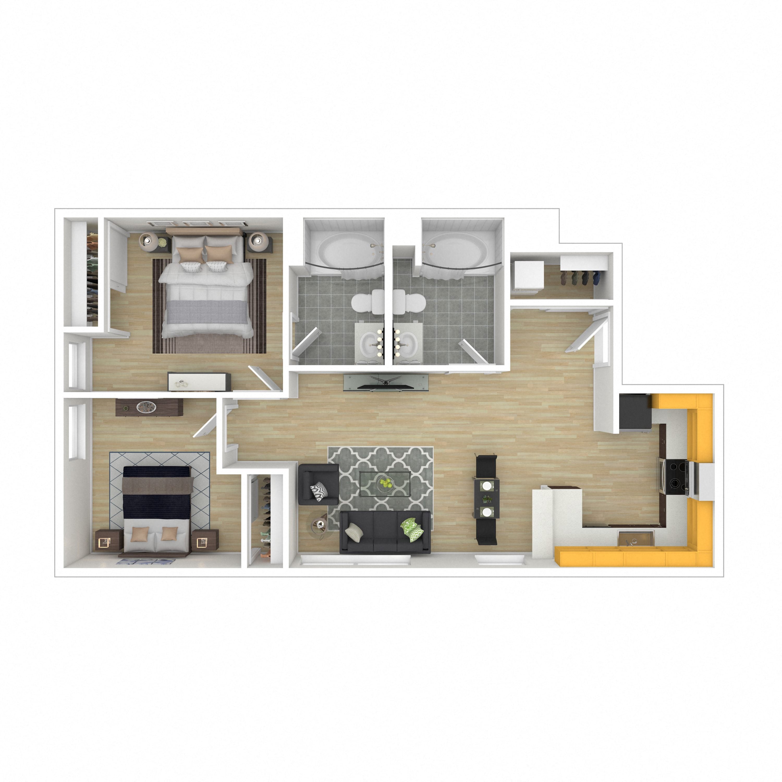 Floor plan layout diagram for 2C-MFTE