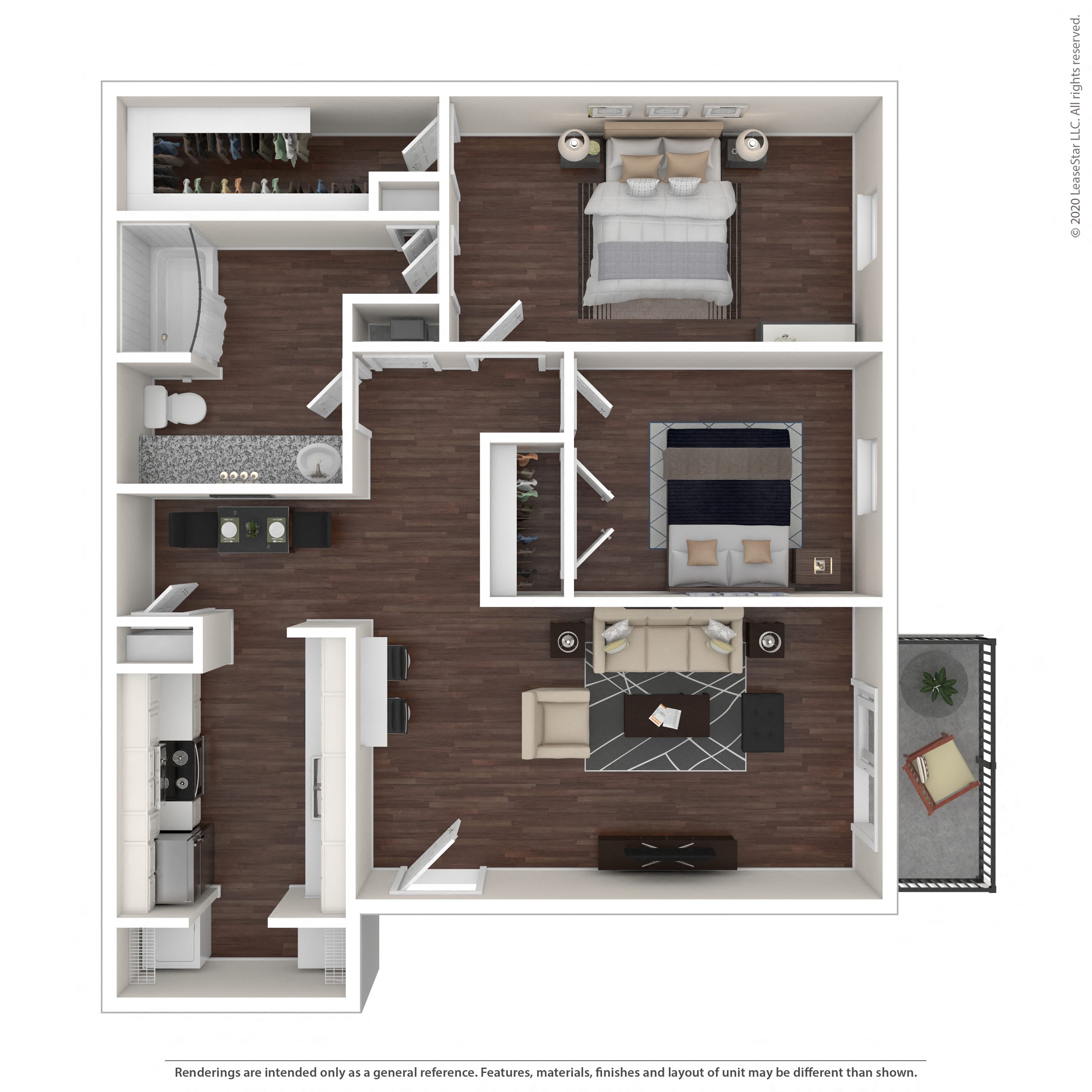 Floor plan layout diagram for 2A