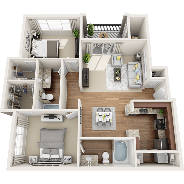 Floor plan layout diagram for 2C-R2