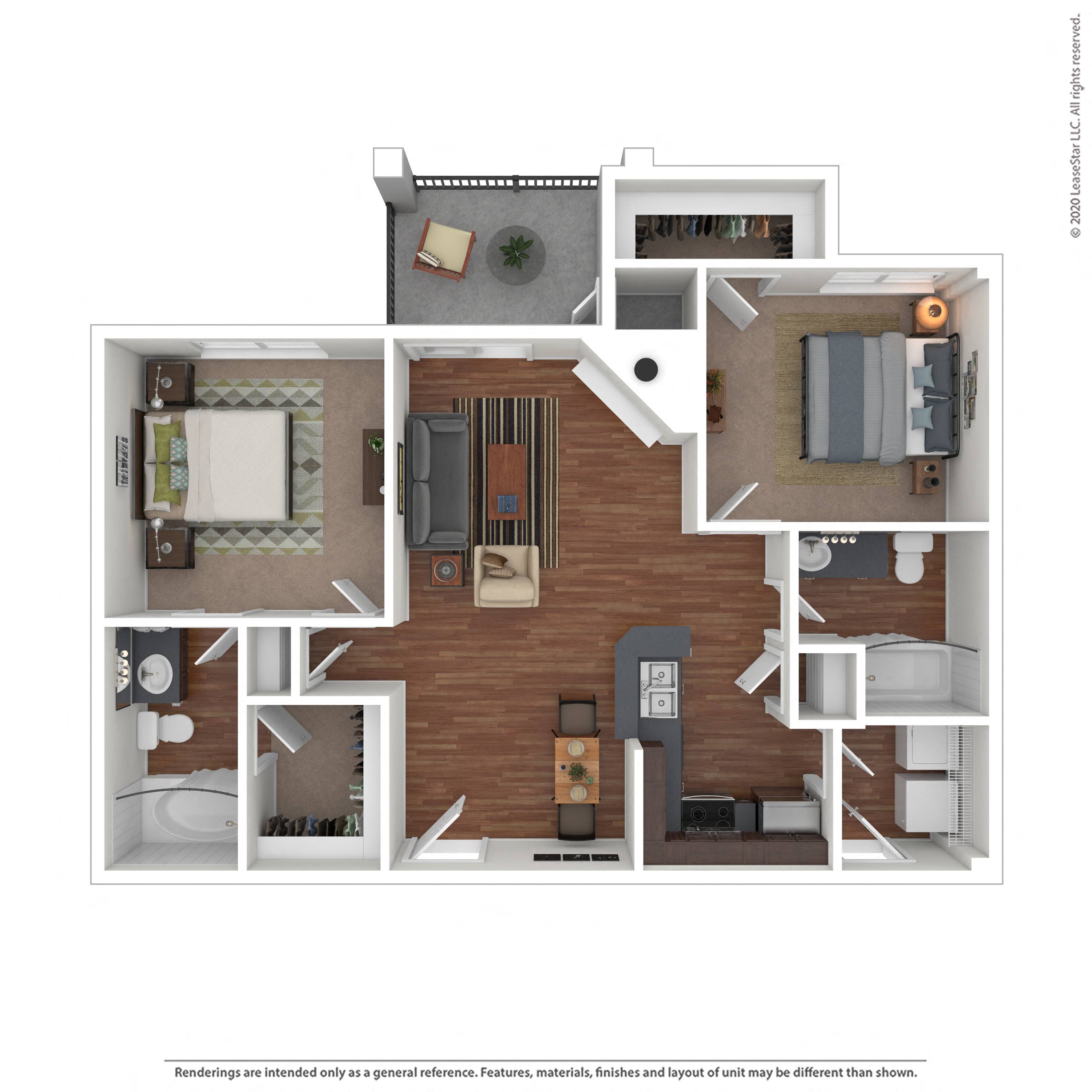 Floor plan layout diagram for 2A