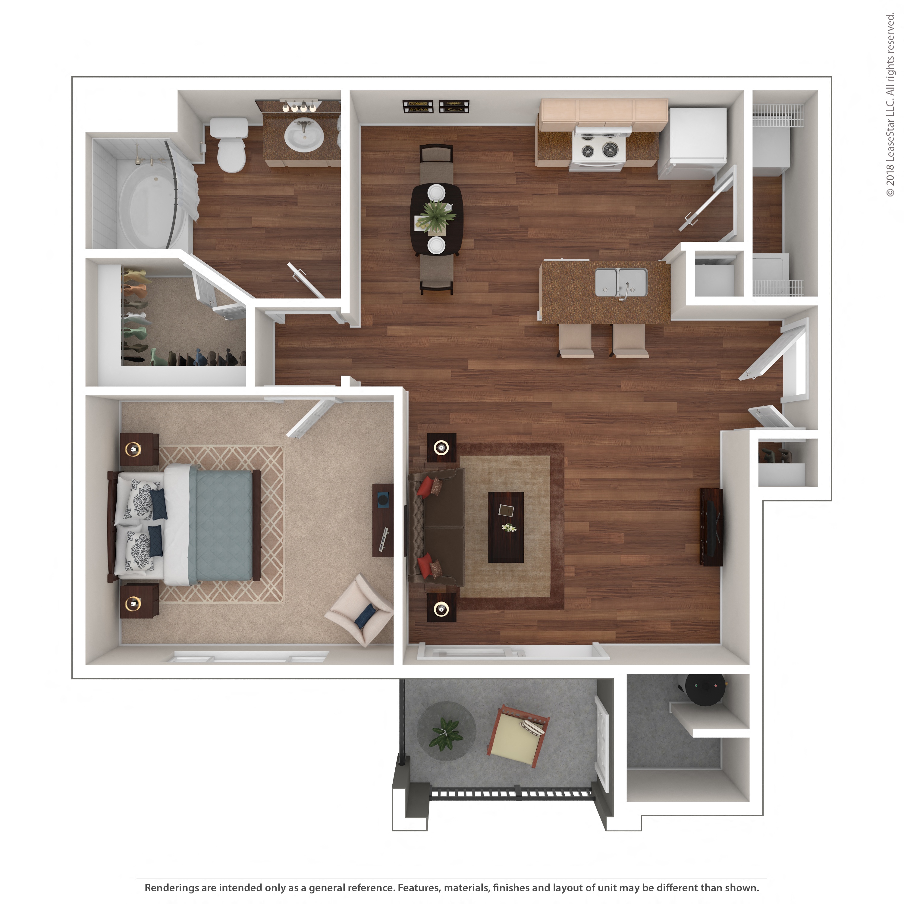 Floor plan layout diagram for 1A