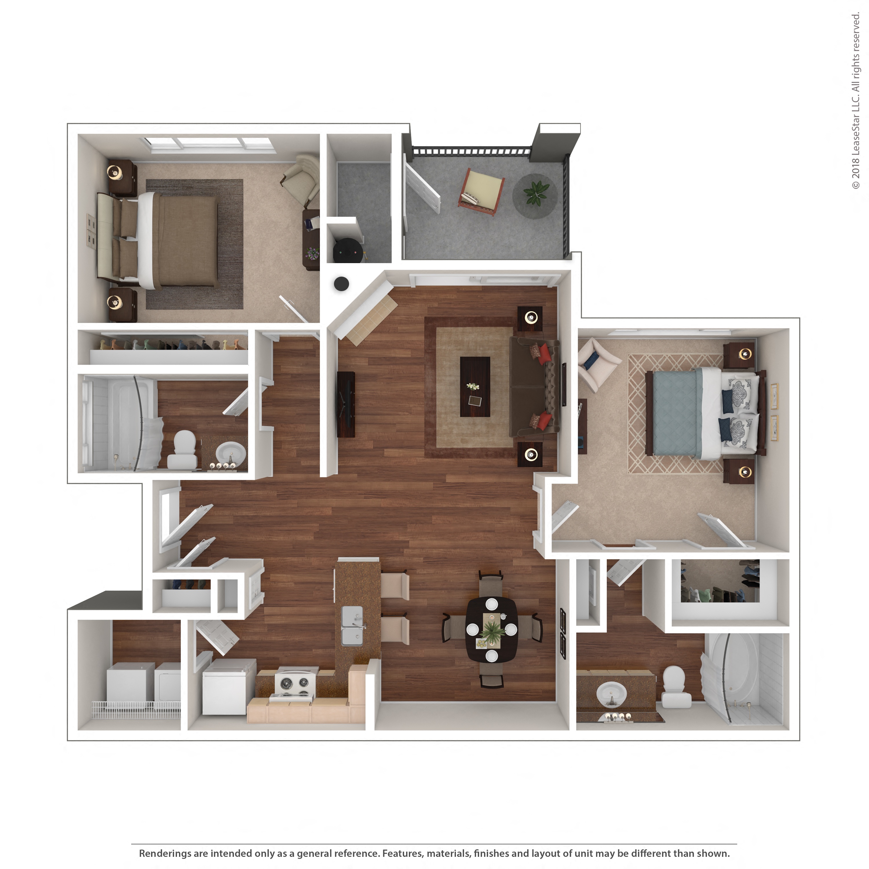Floor plan layout diagram for 2A