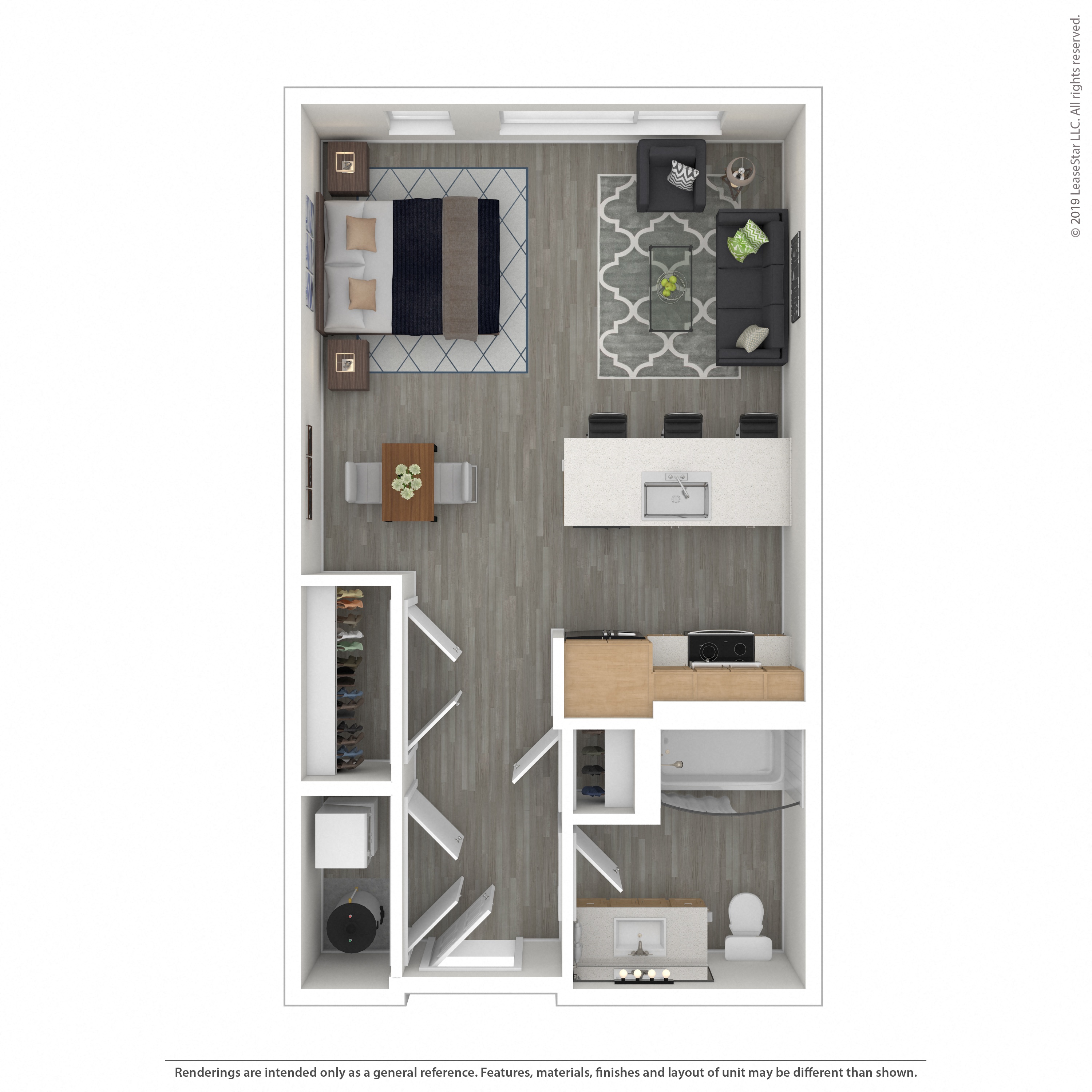 Floor plan layout diagram for 0B