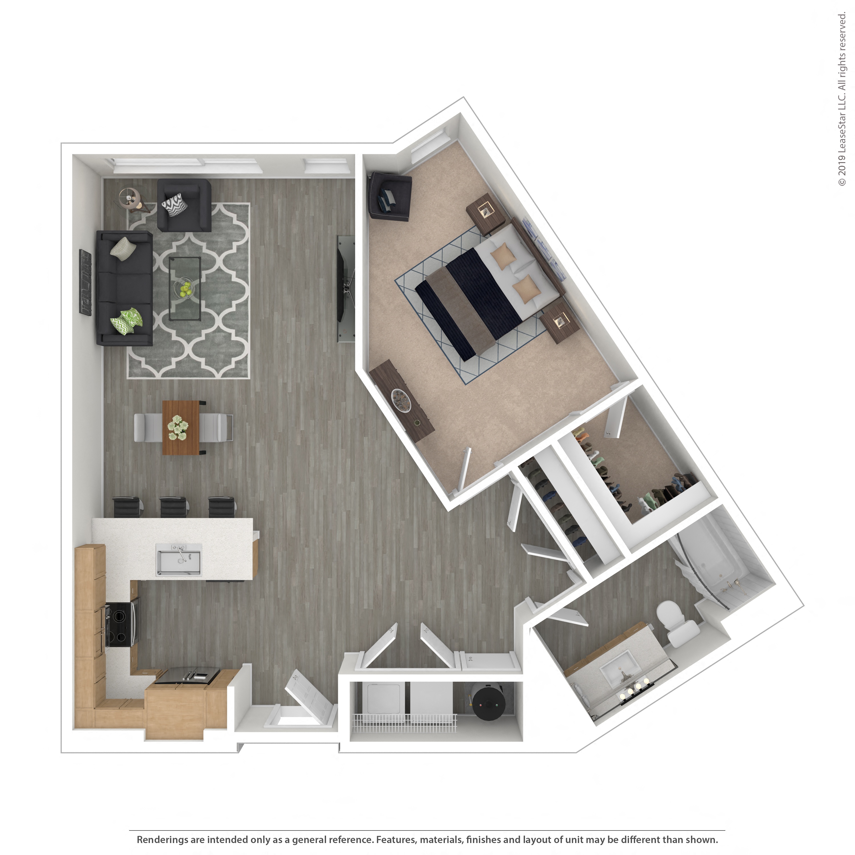 Floor plan layout diagram for 1G