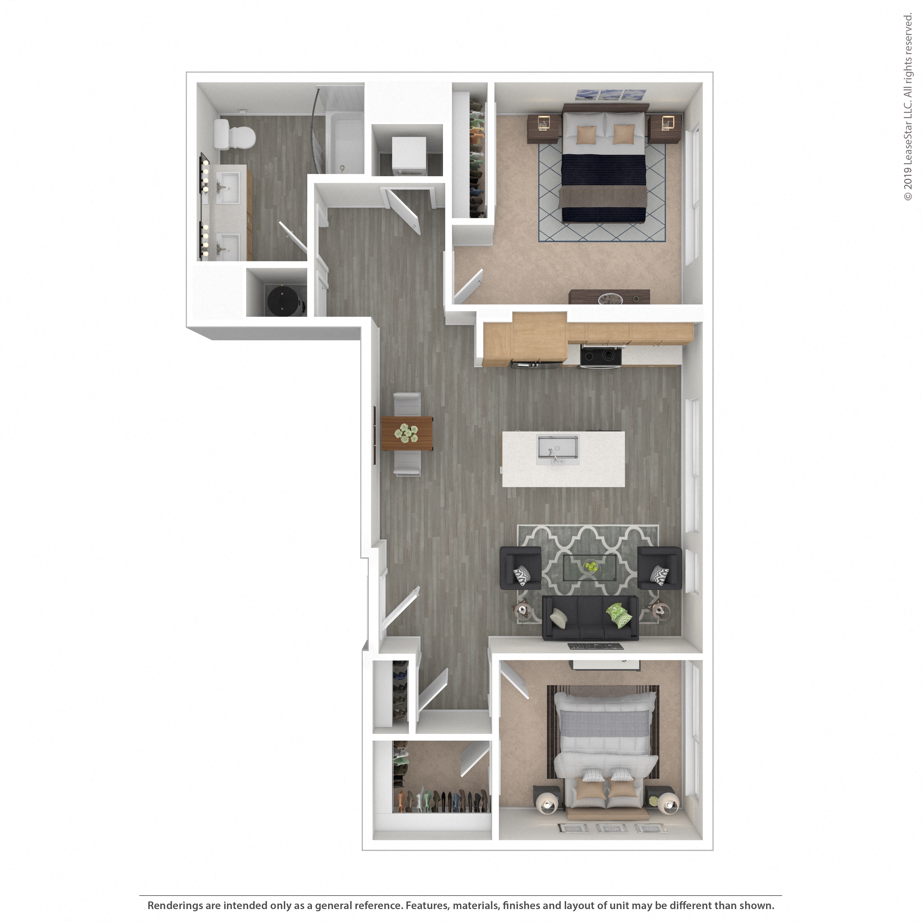 Floor plan layout diagram for 2A