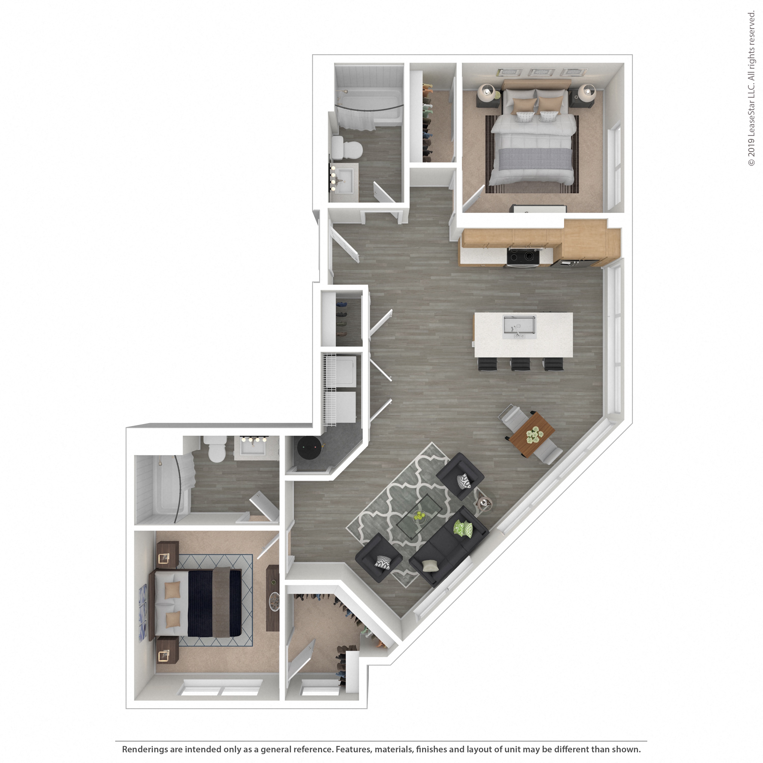 Floor plan layout diagram for 2F