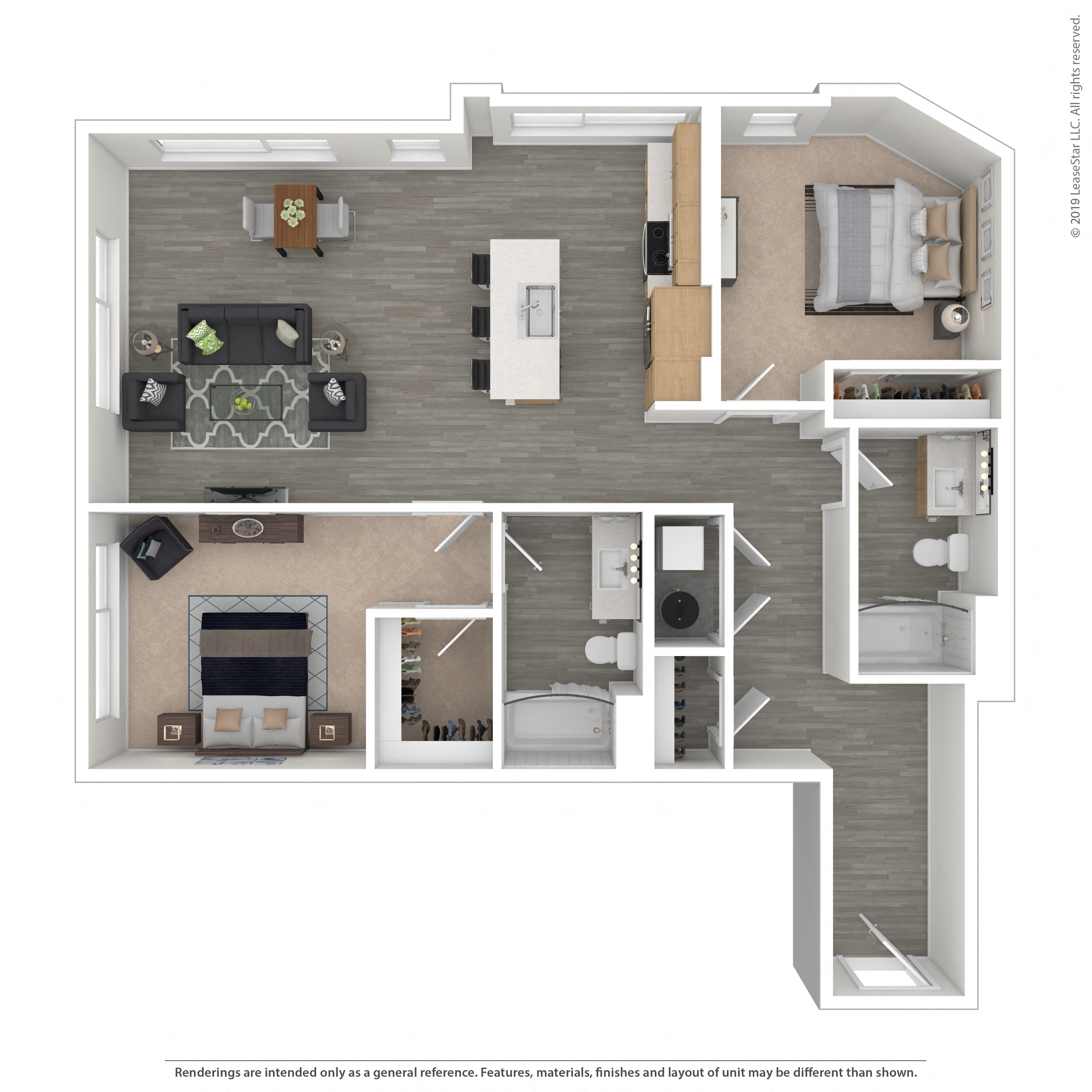 Floor plan layout diagram for 2I