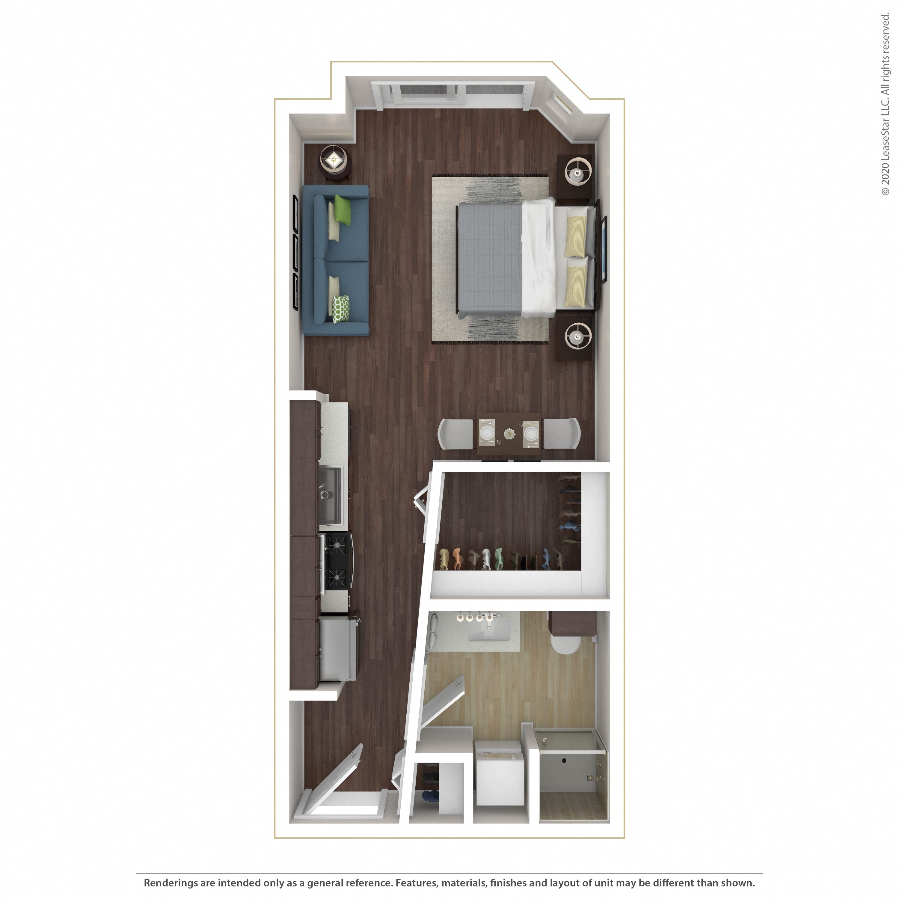 Floor plan layout diagram for 0B