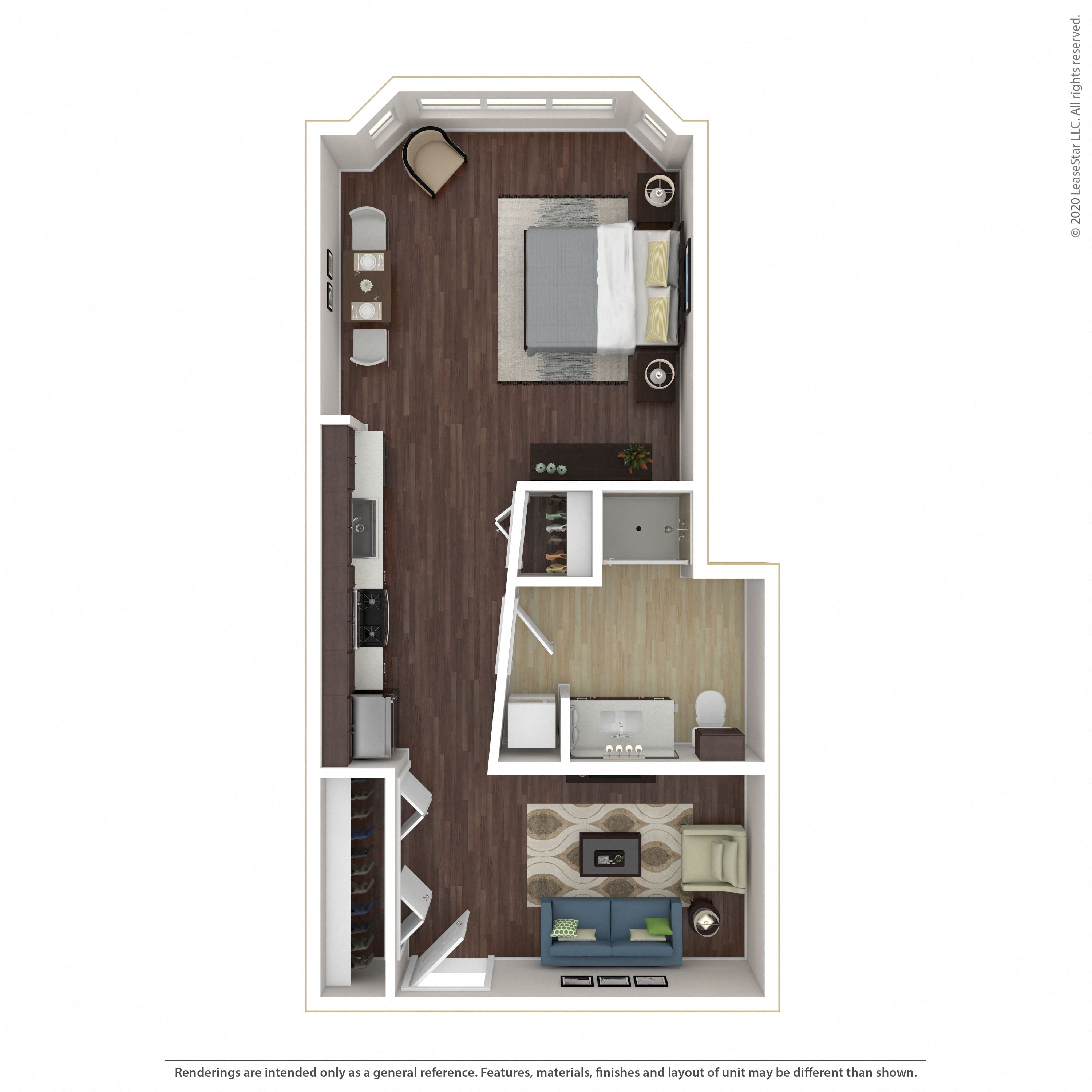 Floor plan layout diagram for 0C