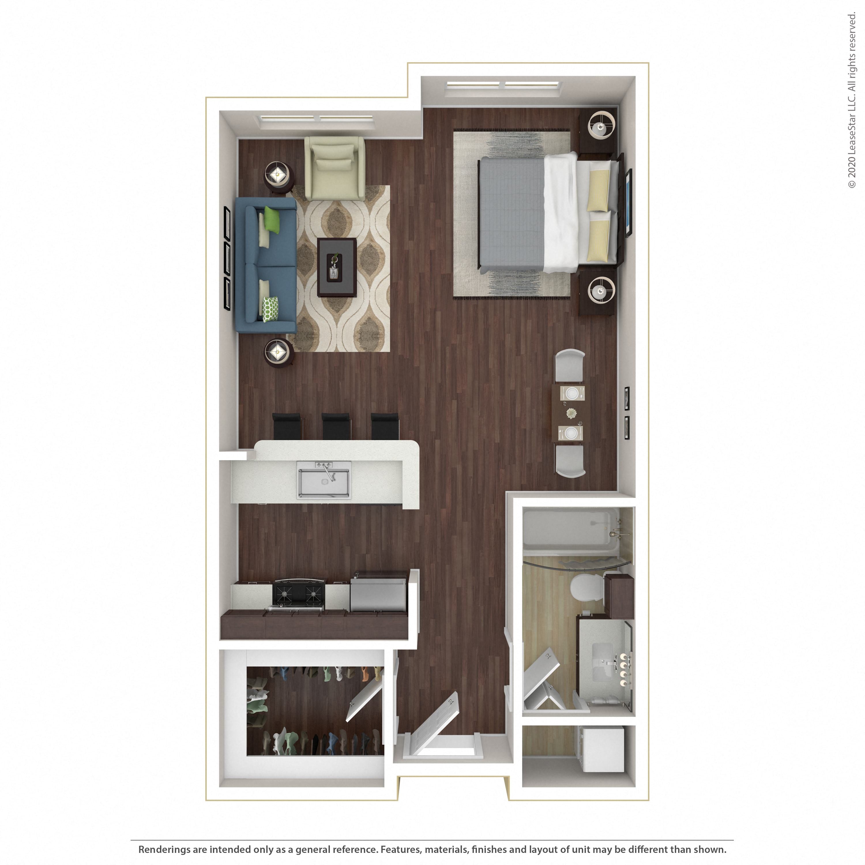 Floor plan layout diagram for 0E