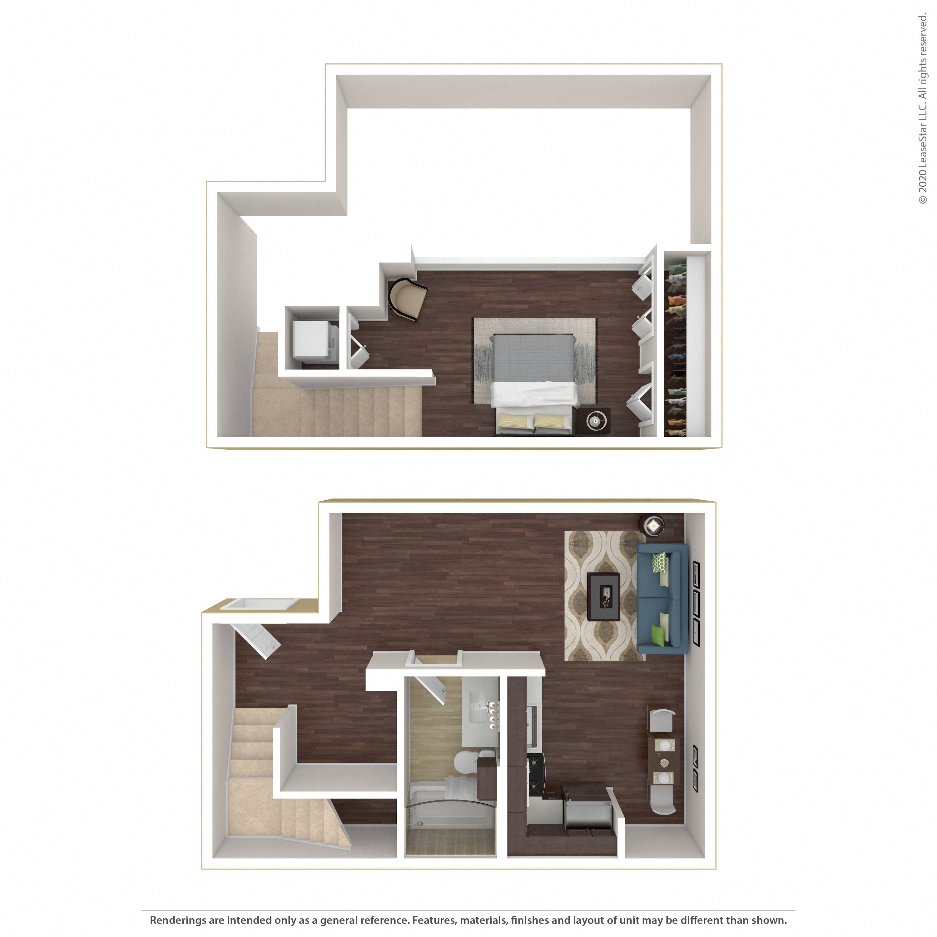 Floor plan layout diagram for 0G - Loft